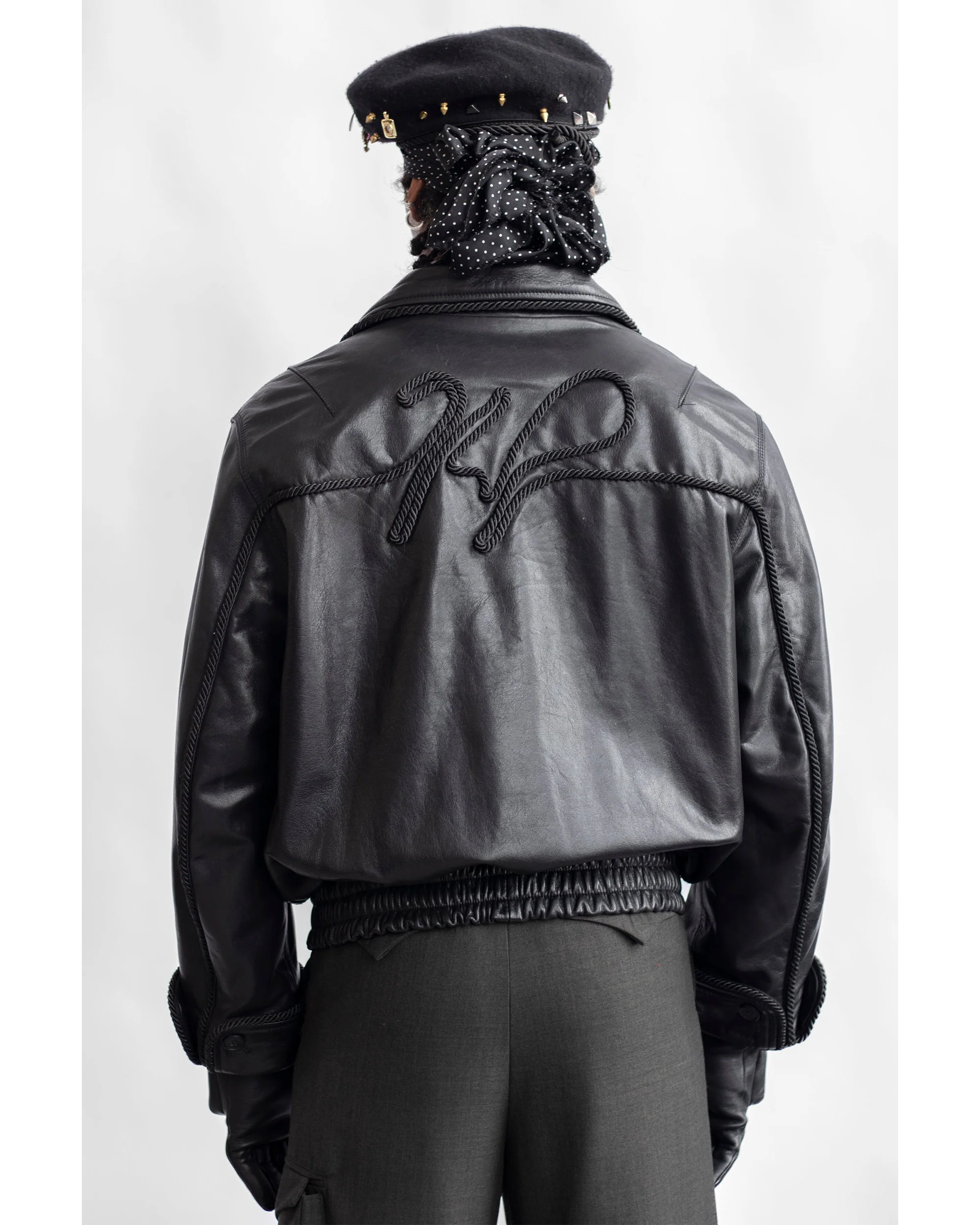 Leather Lasso Jacket - Black - Image 3