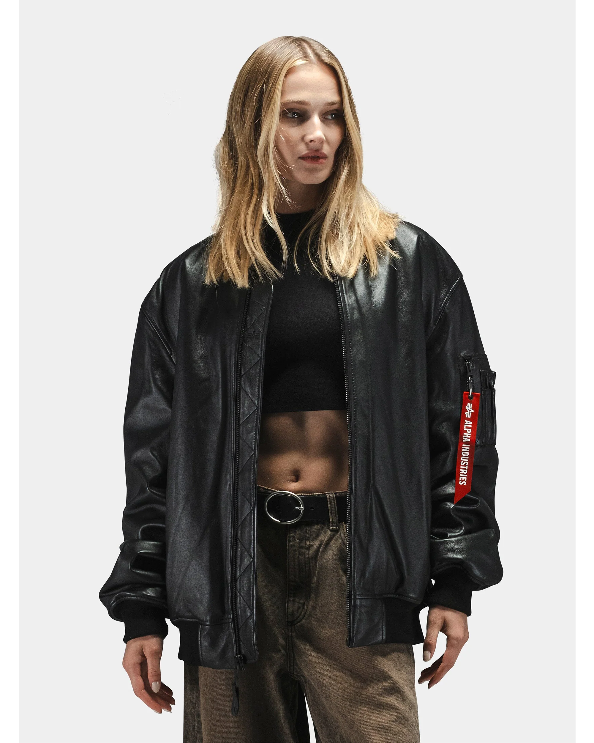 LEATHER MA-1 FLIGHT JACKET - Image 11