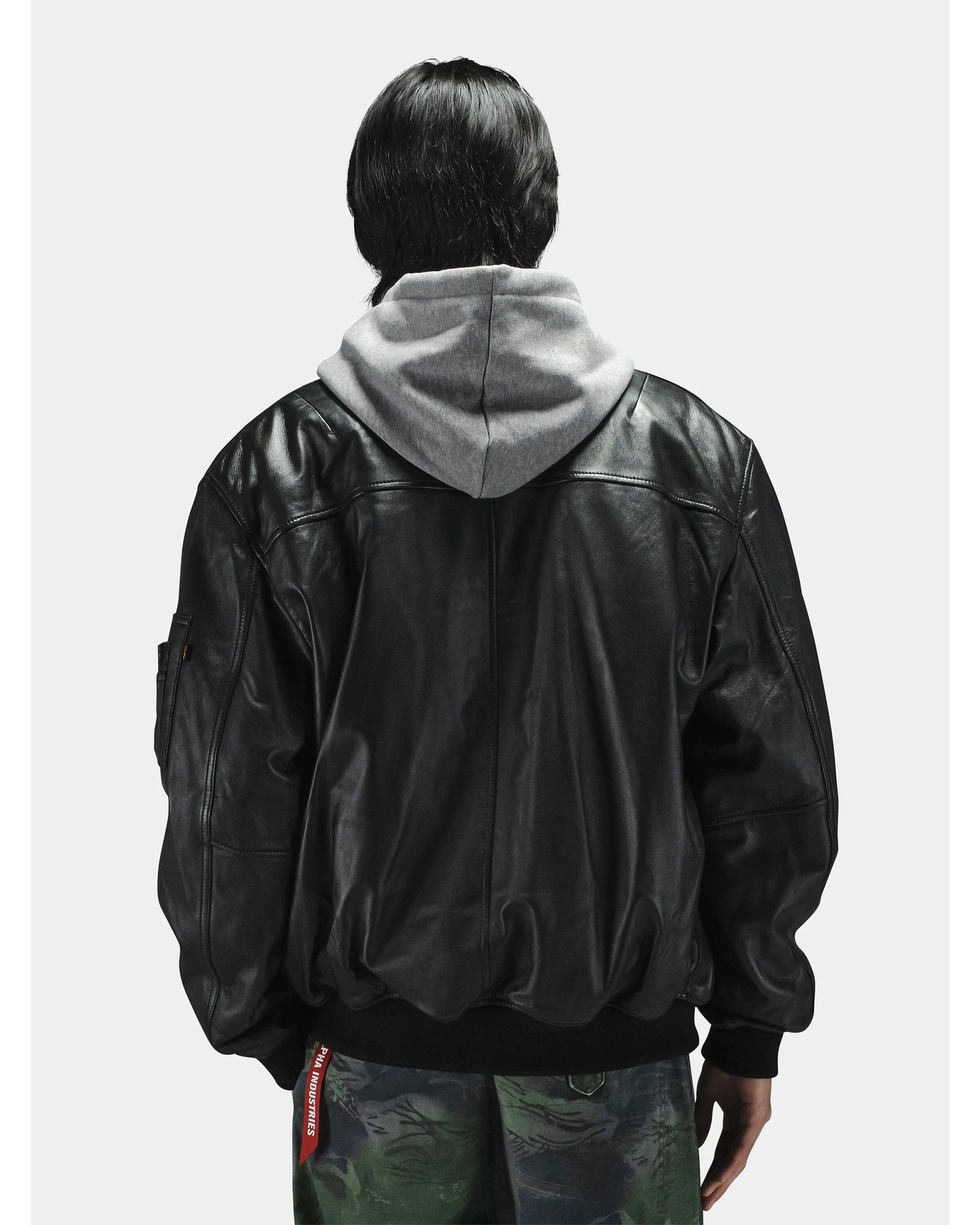 LEATHER MA-1 FLIGHT JACKET - Image 13