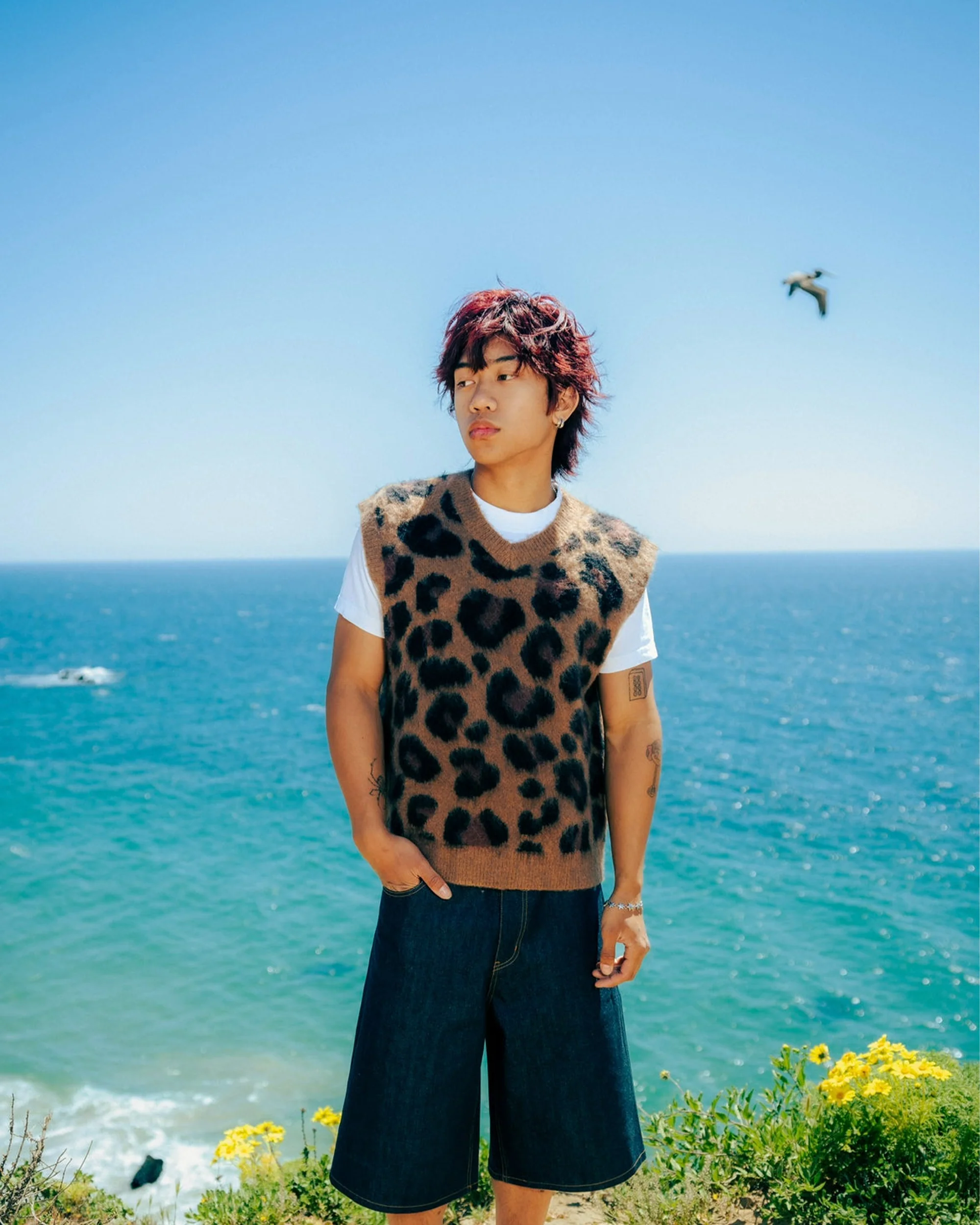 Leopard Mohair Vest - Image 2