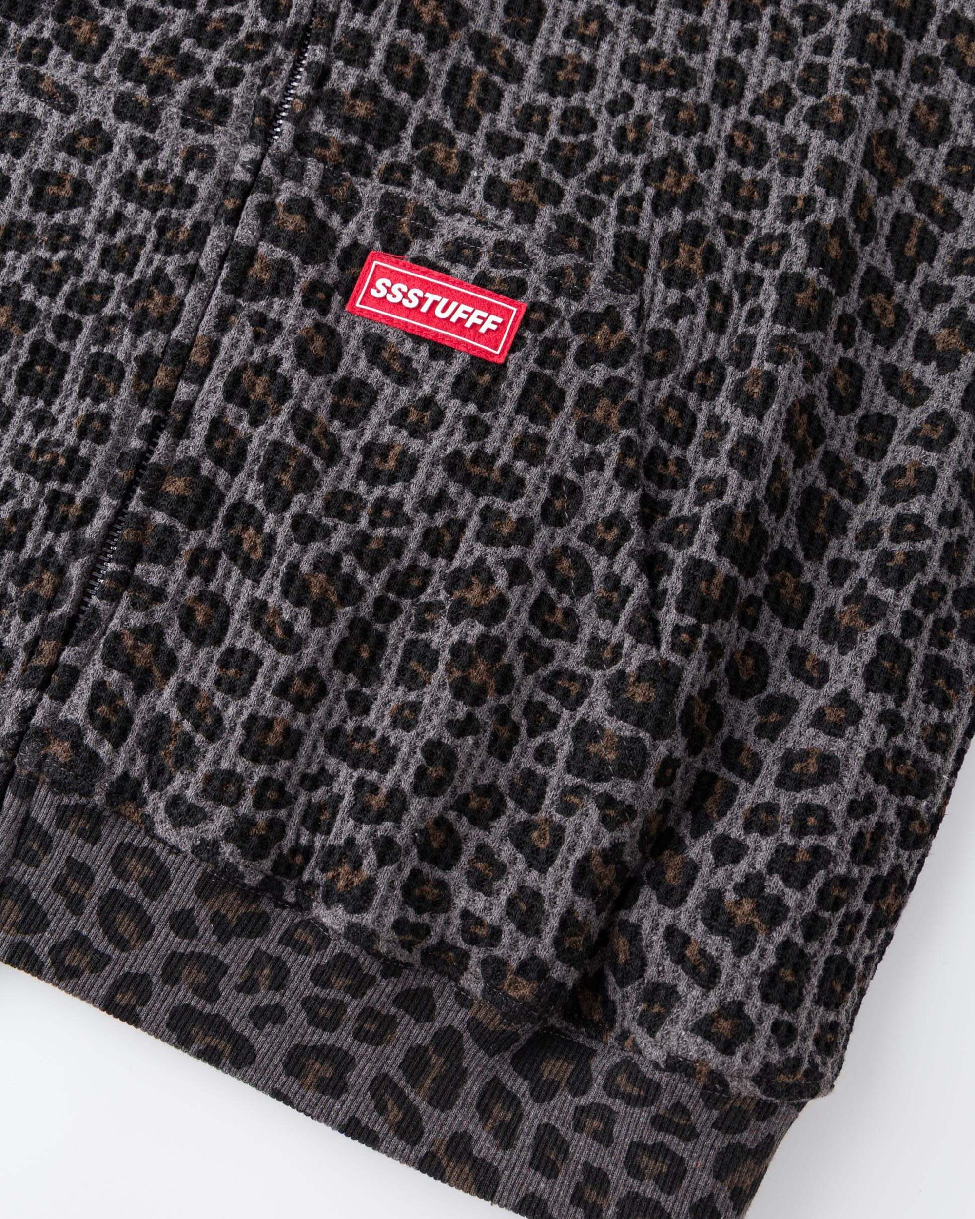 Leopard Waffle Zip Up - Image 11