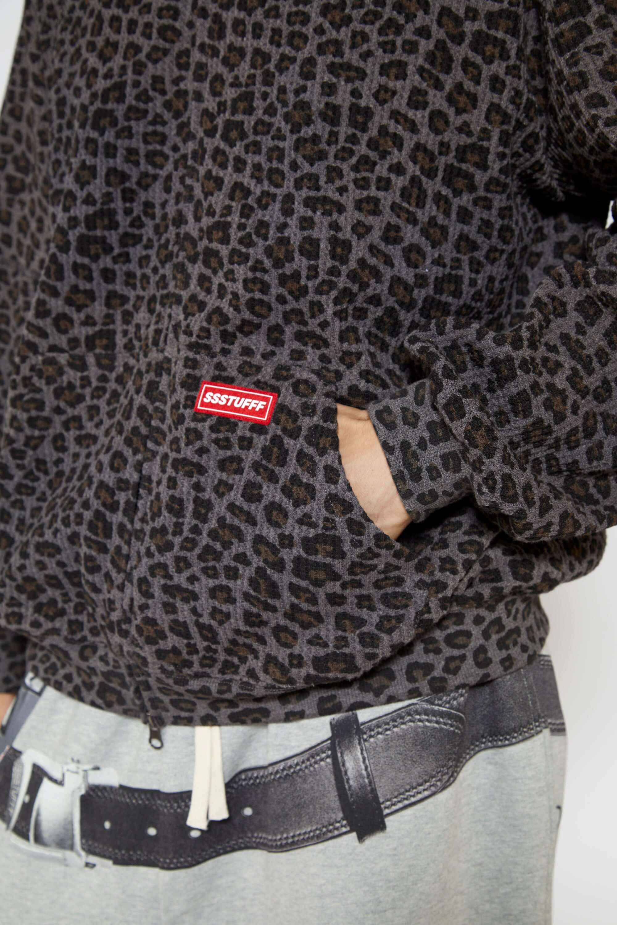 Leopard Waffle Zip Up - Image 19