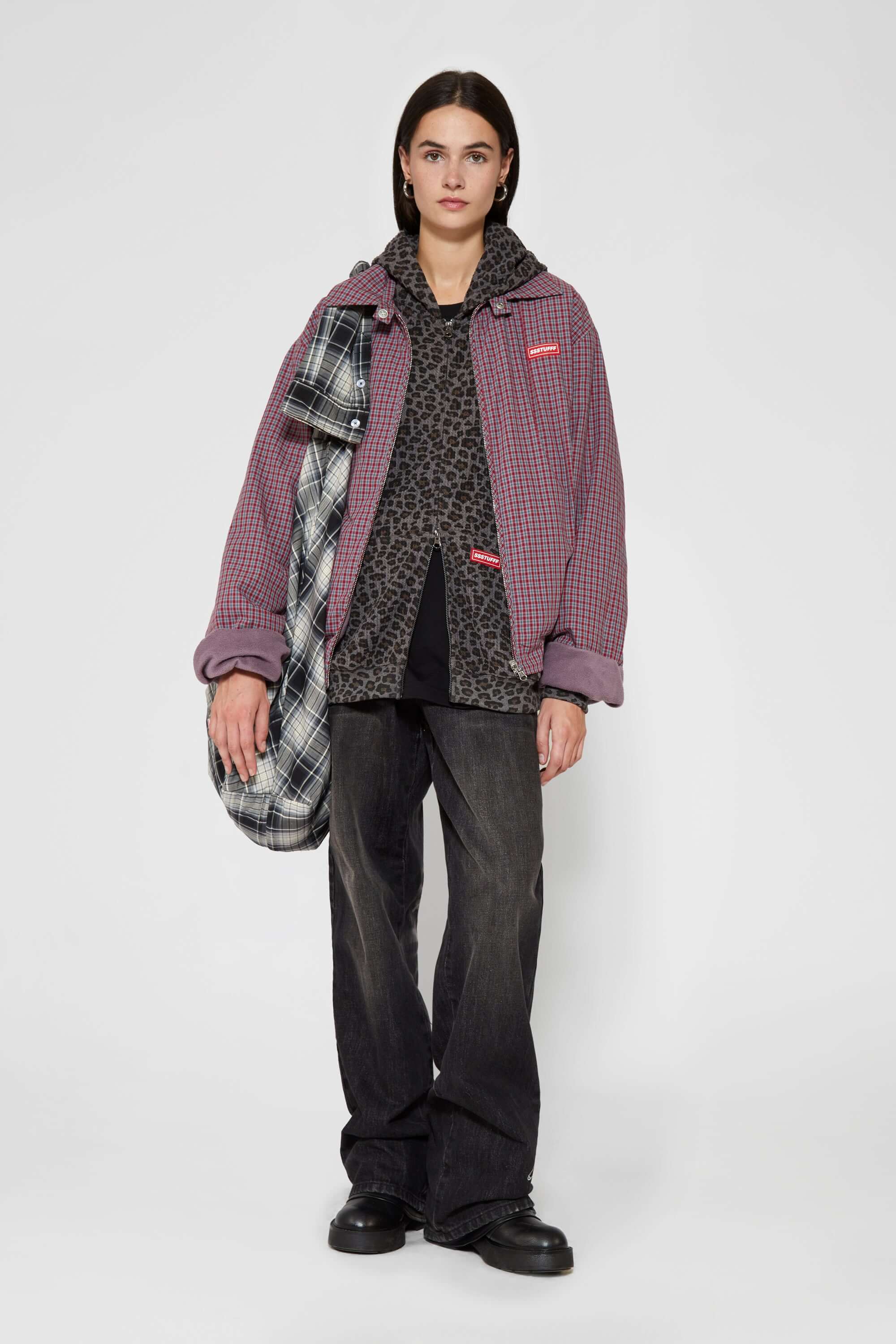 Leopard Waffle Zip Up - Image 25