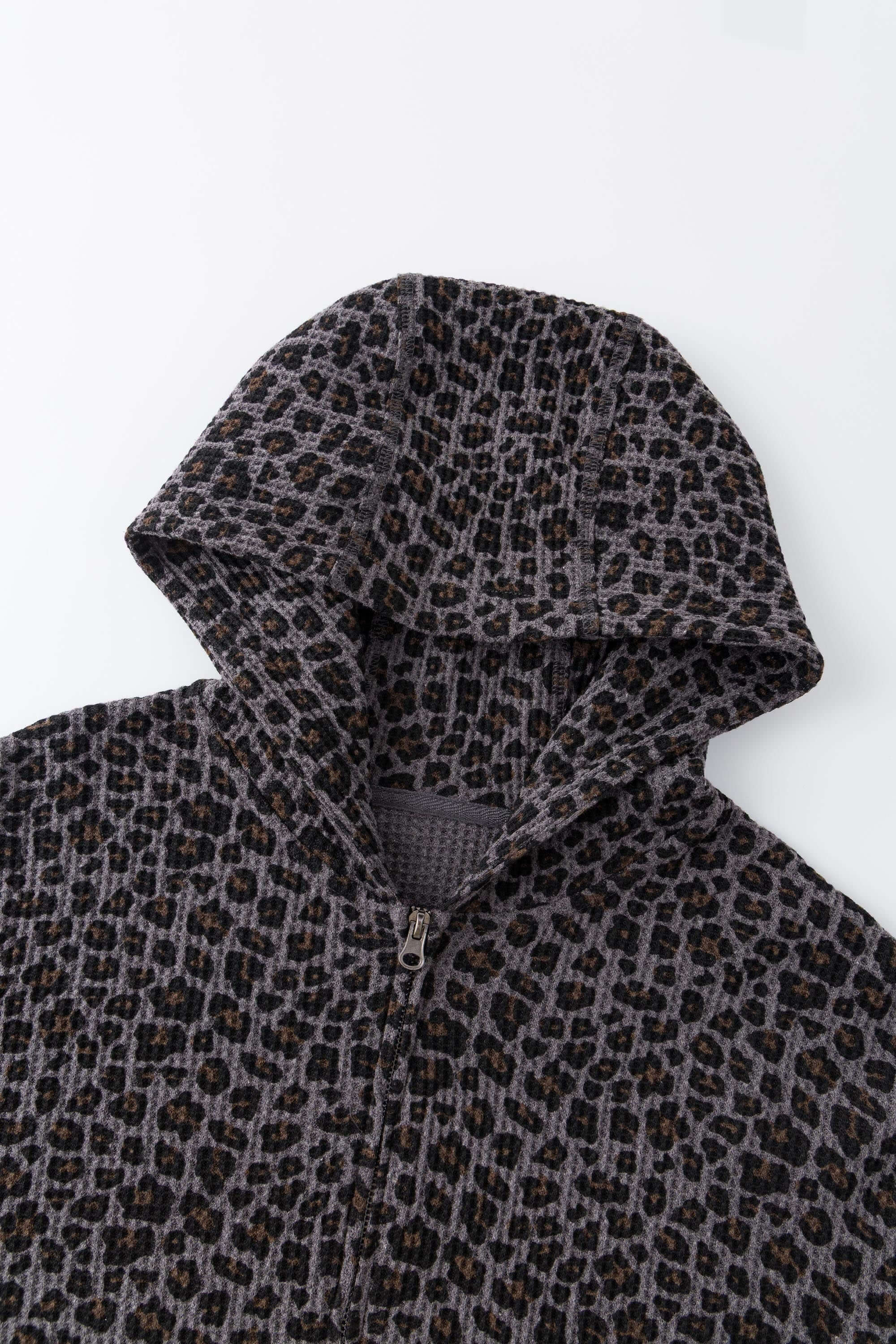Leopard Waffle Zip Up - Image 26