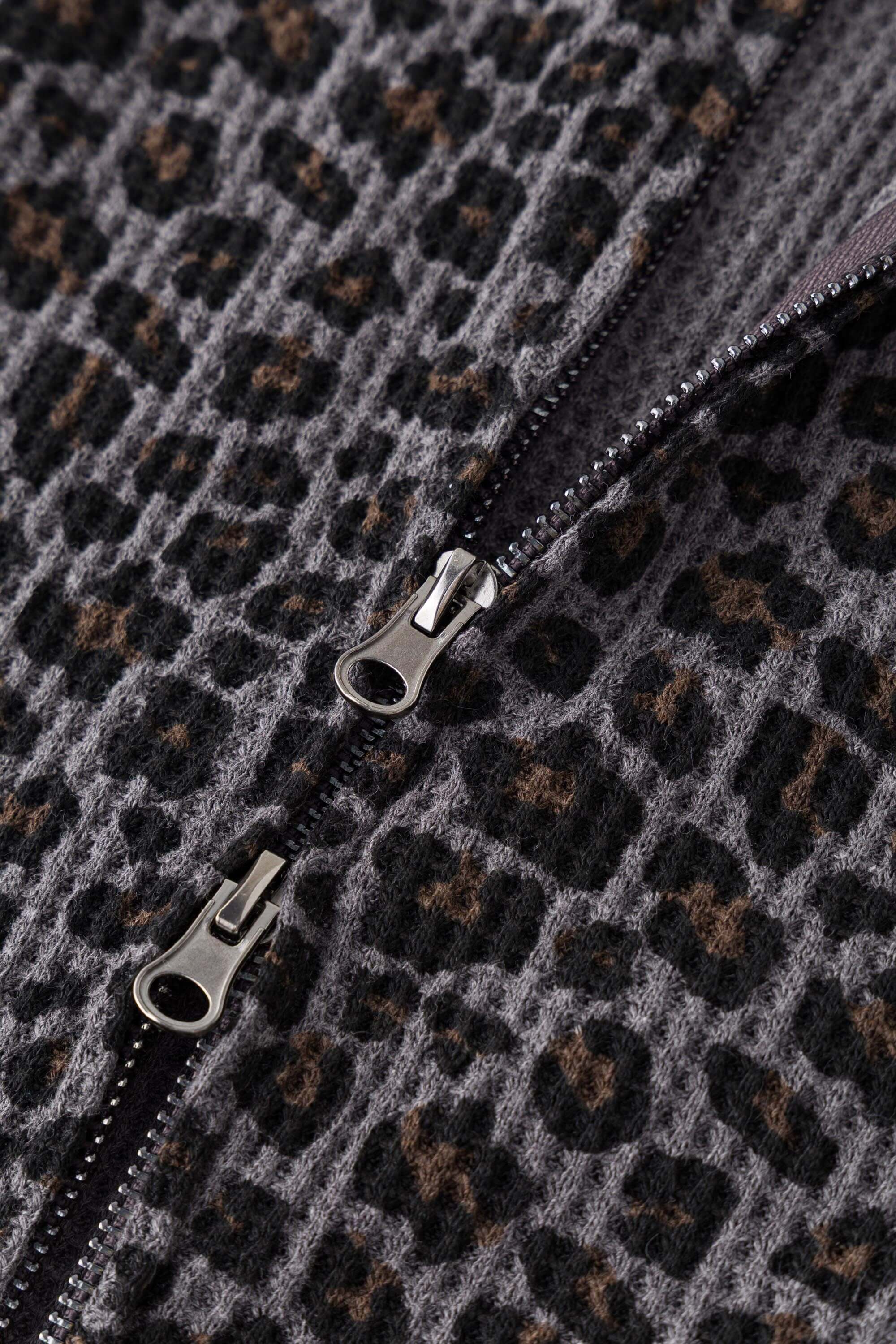 Leopard Waffle Zip Up - Image 28