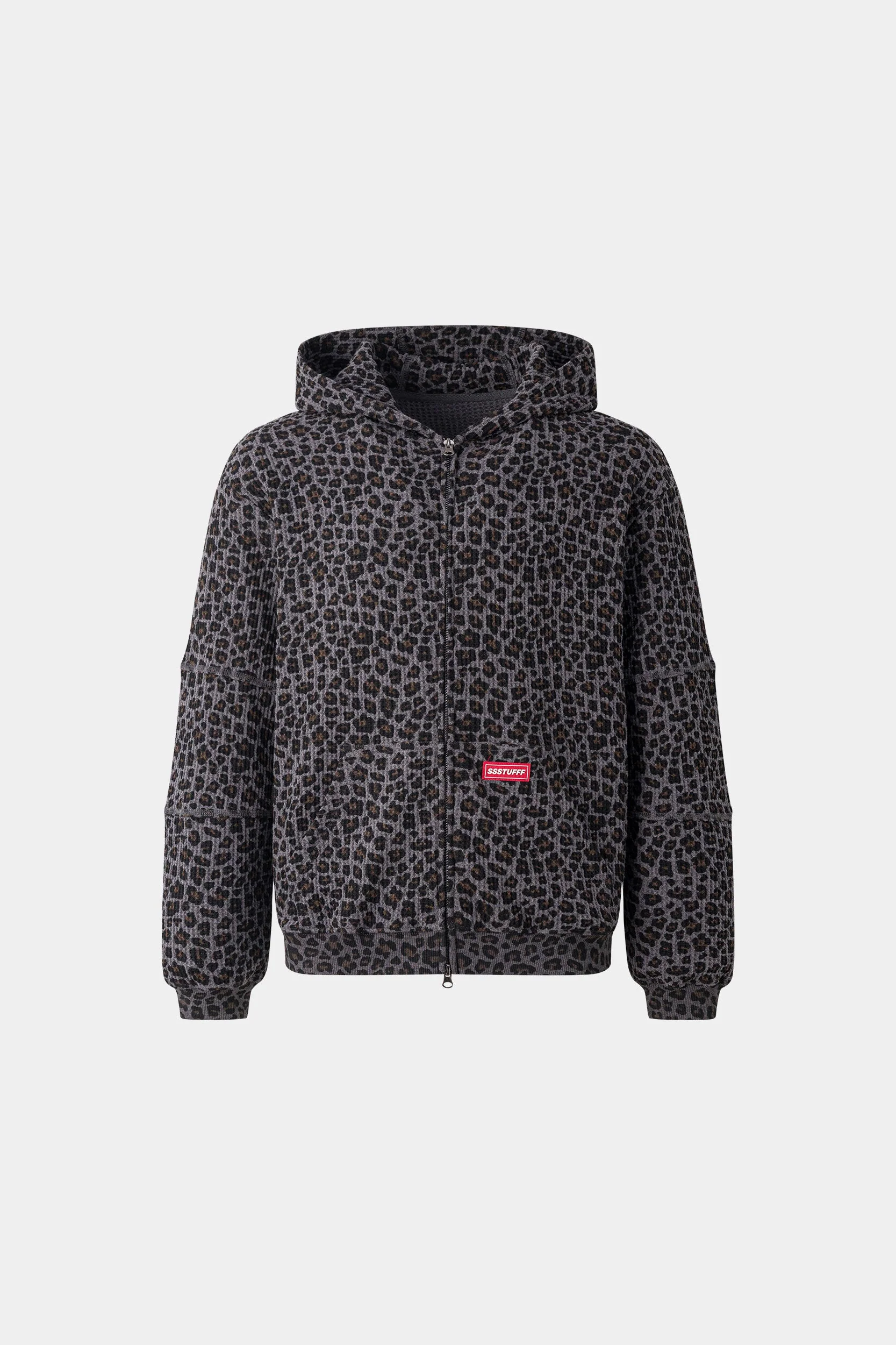 Leopard Waffle Zip Up - Image 31