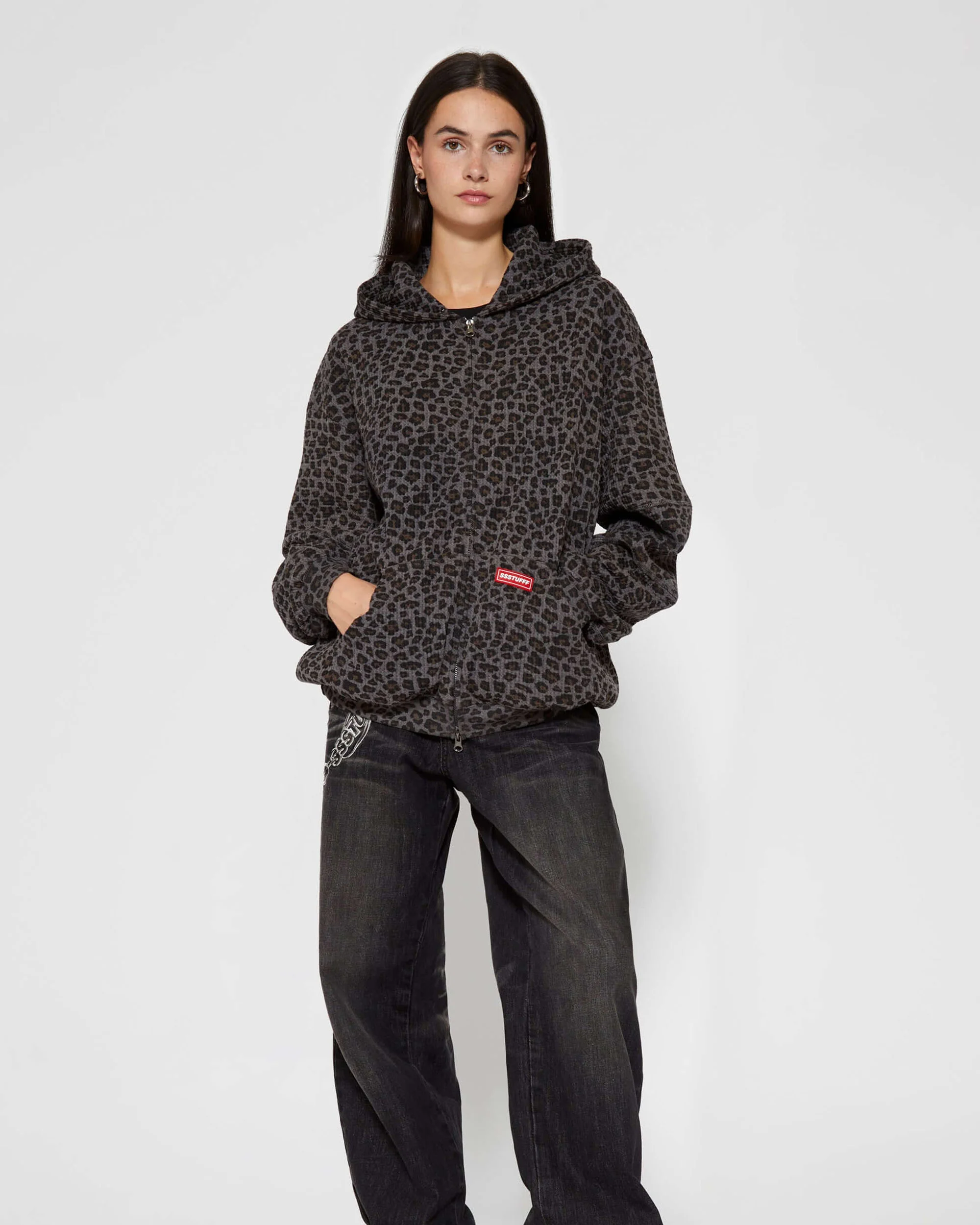 Leopard Waffle Zip Up - Image 5