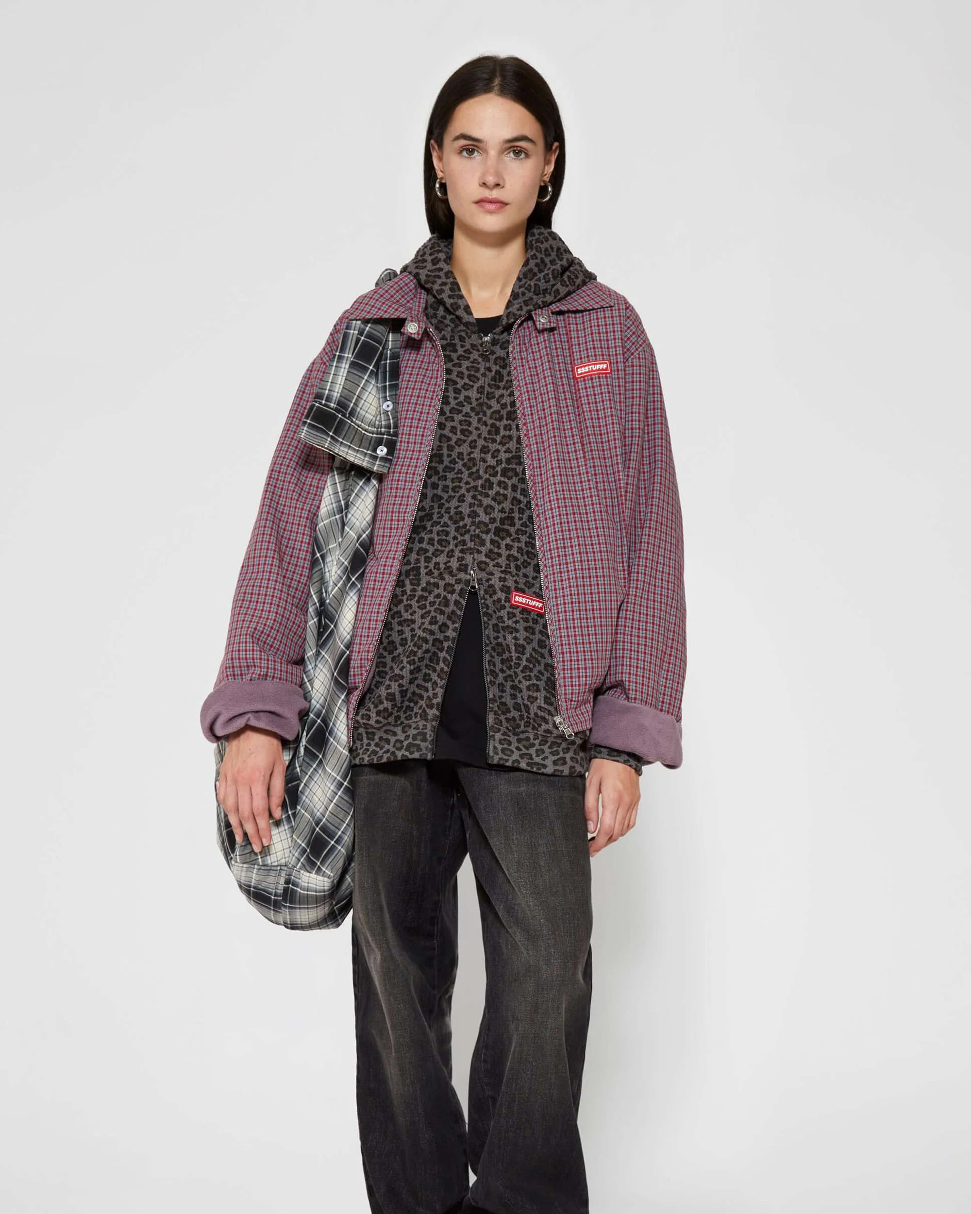 Leopard Waffle Zip Up - Image 7