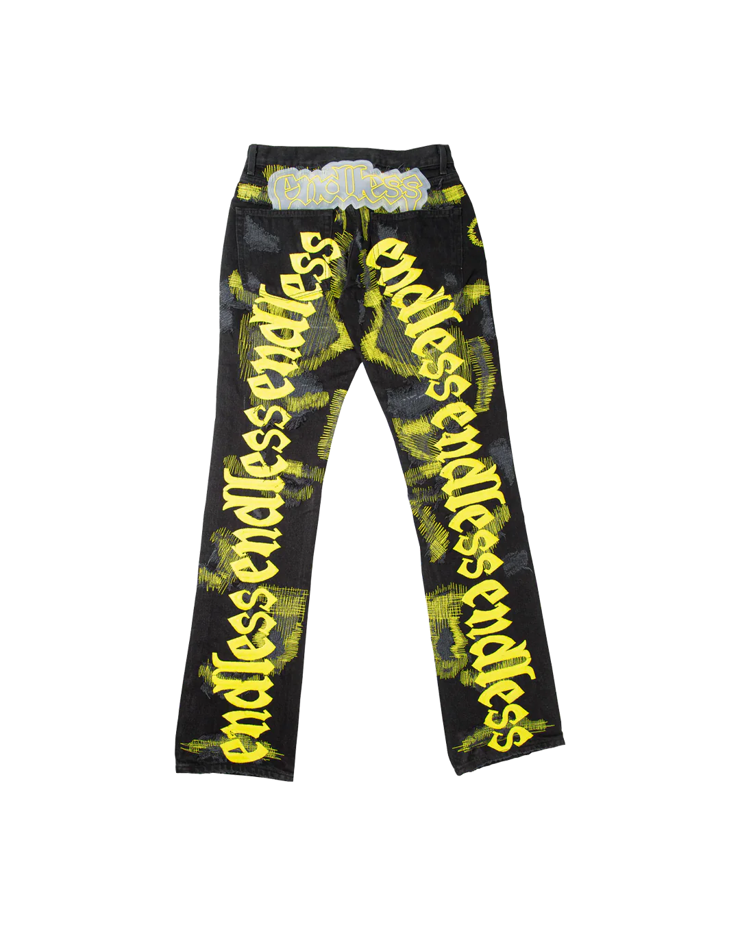 LESS BLACK/YELLOW DENIM