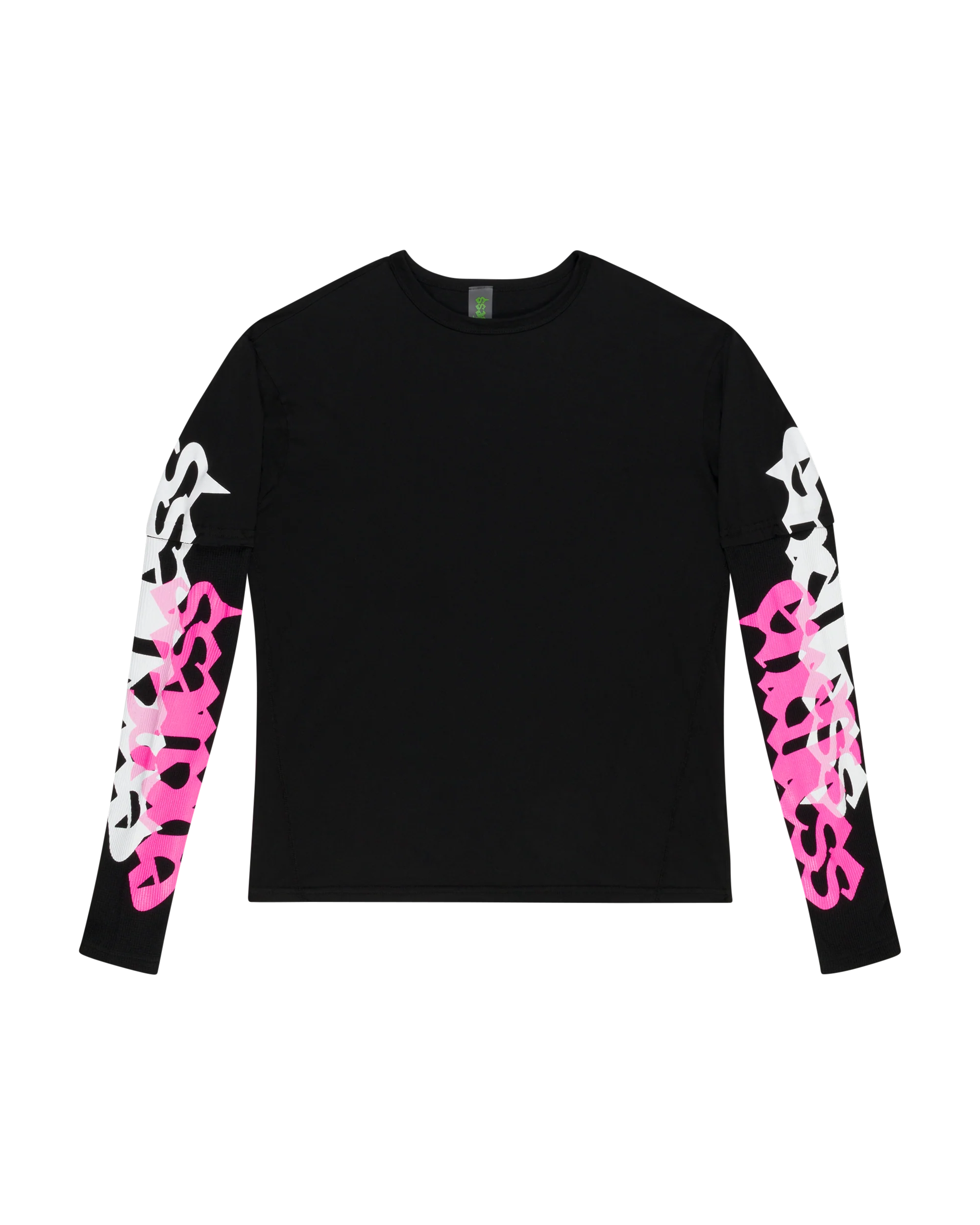 LESS PINK LAYERED THERMAL SHIRT
