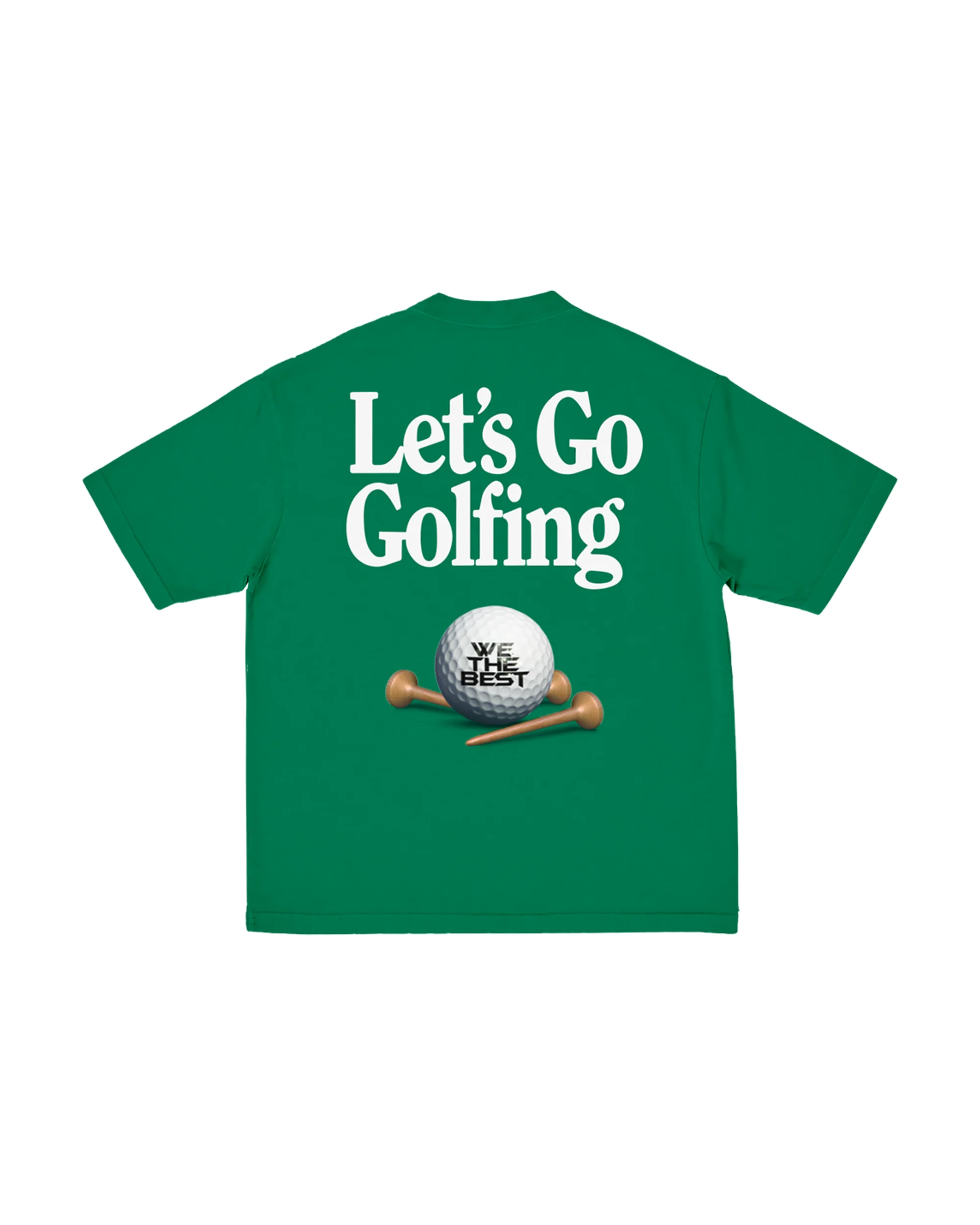 Let’s Go Golfing WTB Ball Green T-Shirt - Image 2