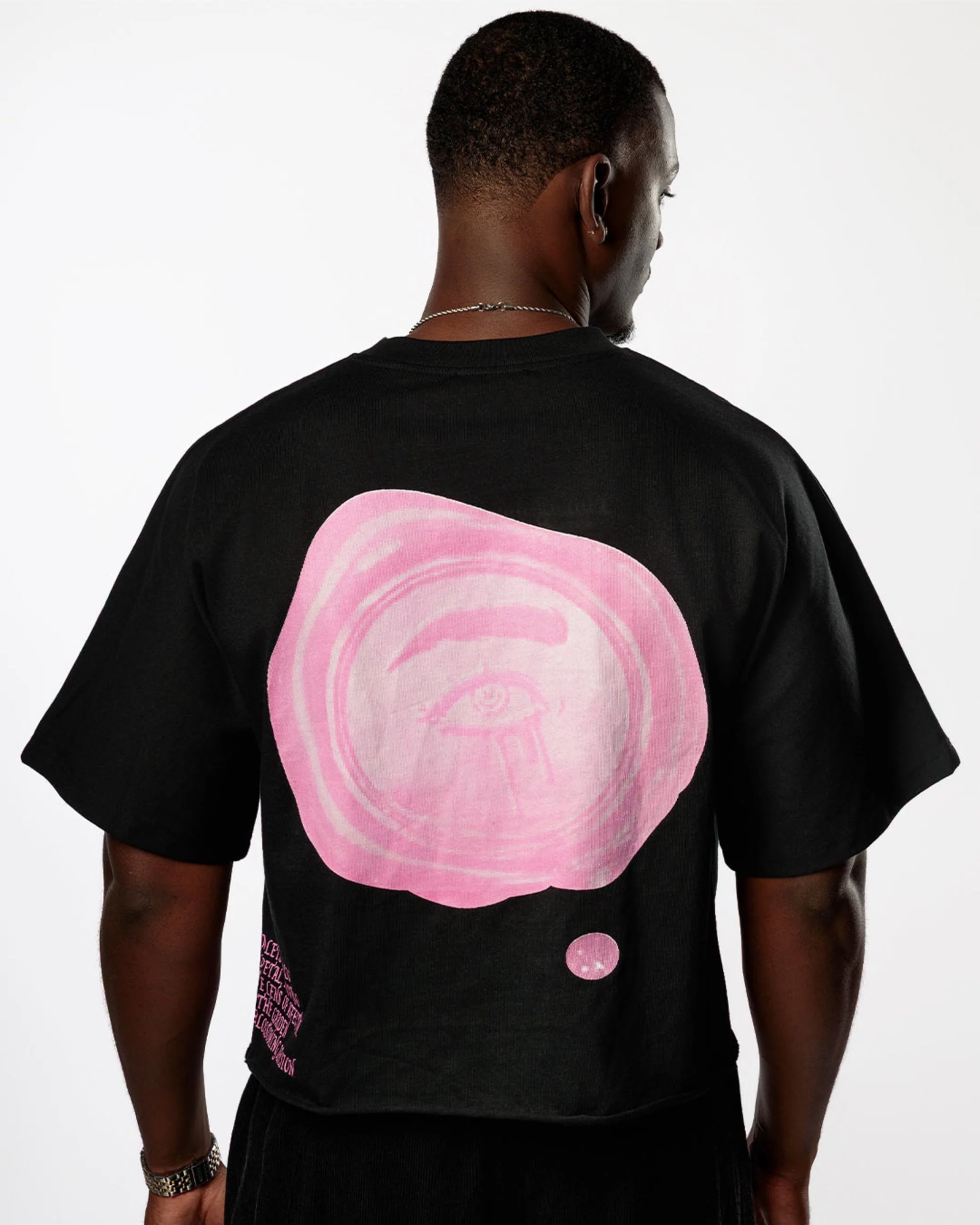 "LETTER TO YOUR HEART" BOXY TEE - BLACK - Image 4