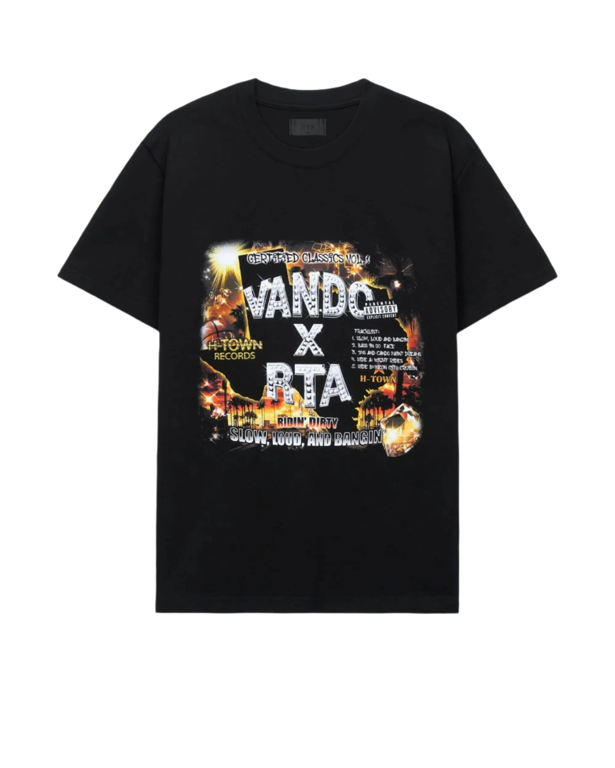 LIAM SHORT SLEEVE TEE | BLACK H-TOWN RECORDS