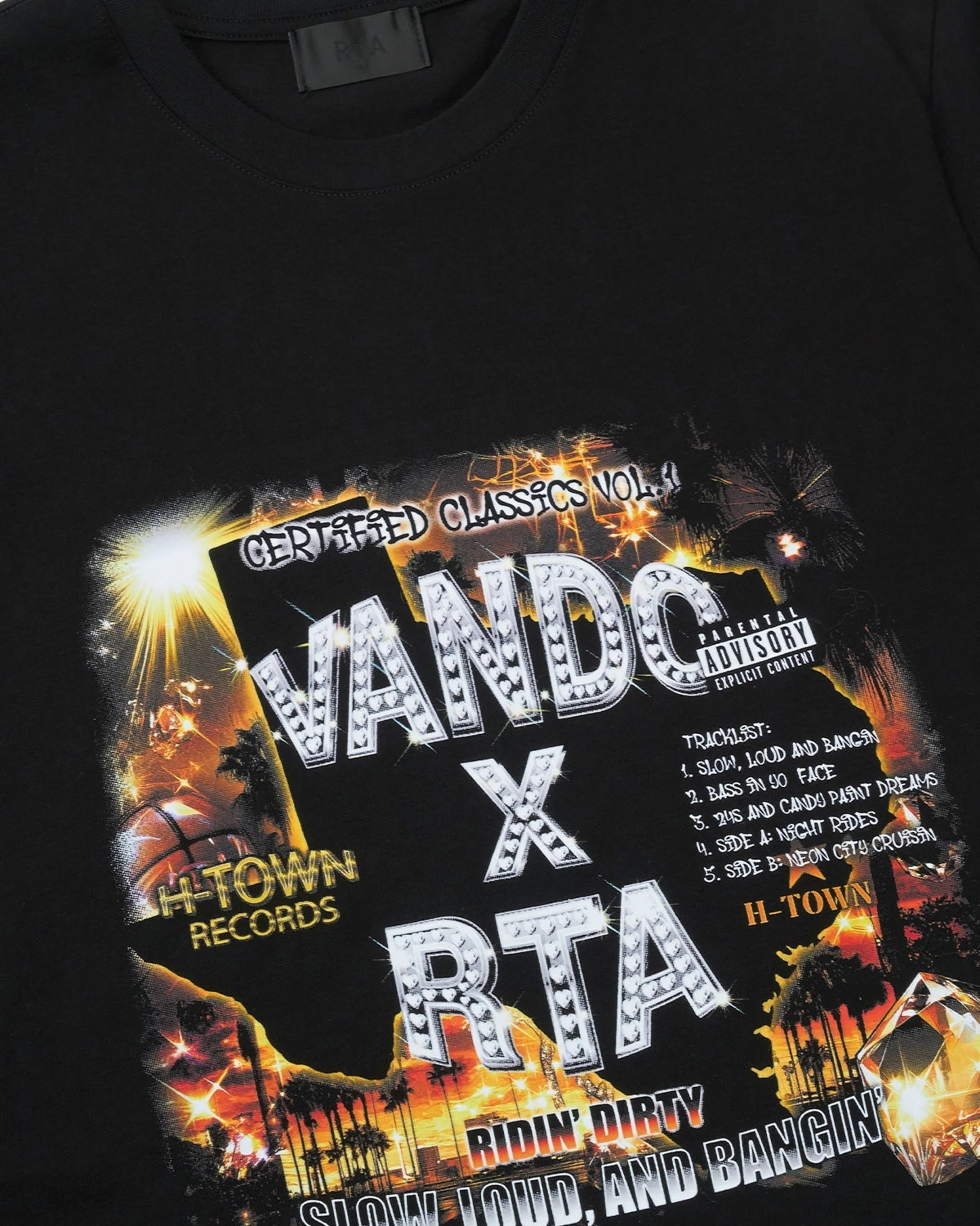 LIAM SHORT SLEEVE TEE | BLACK H-TOWN RECORDS - Image 4