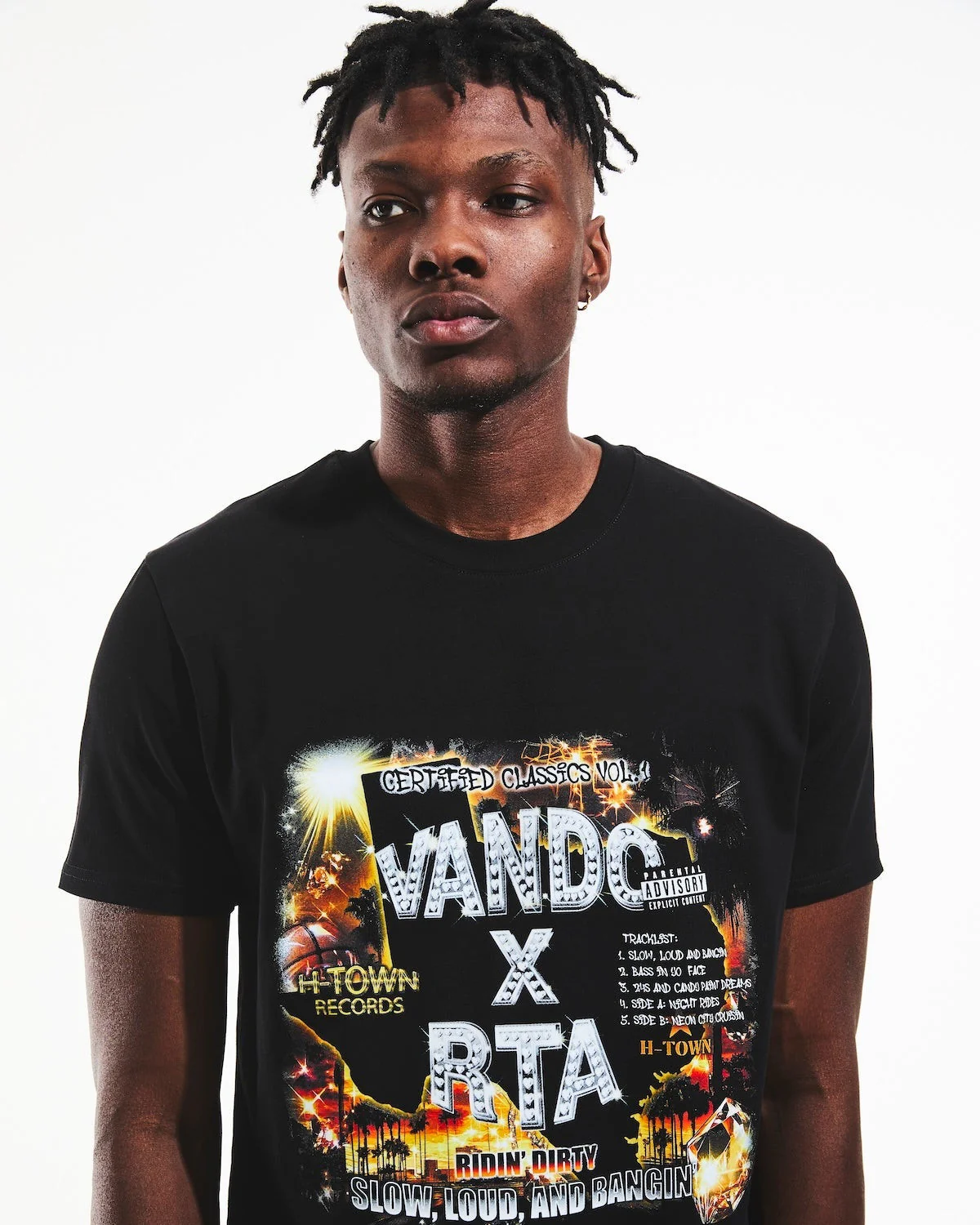 LIAM SHORT SLEEVE TEE | BLACK H-TOWN RECORDS - Image 5