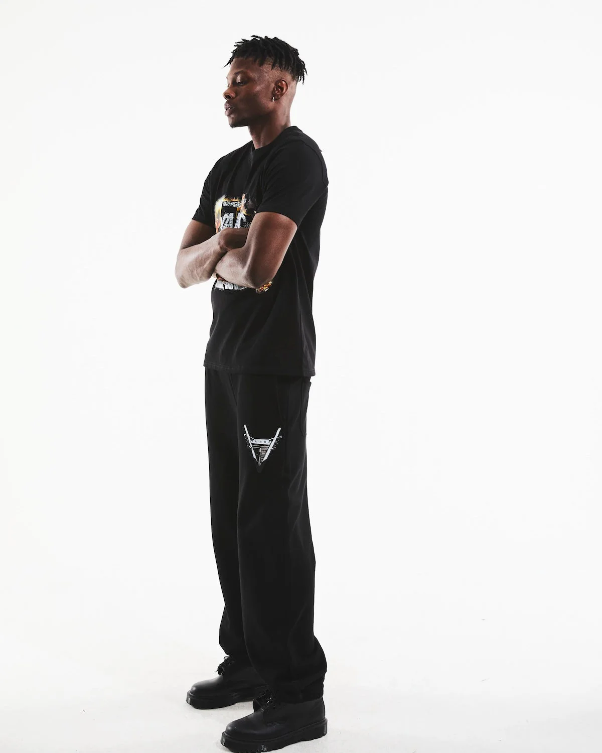 LIAM SHORT SLEEVE TEE | BLACK H-TOWN RECORDS - Image 6
