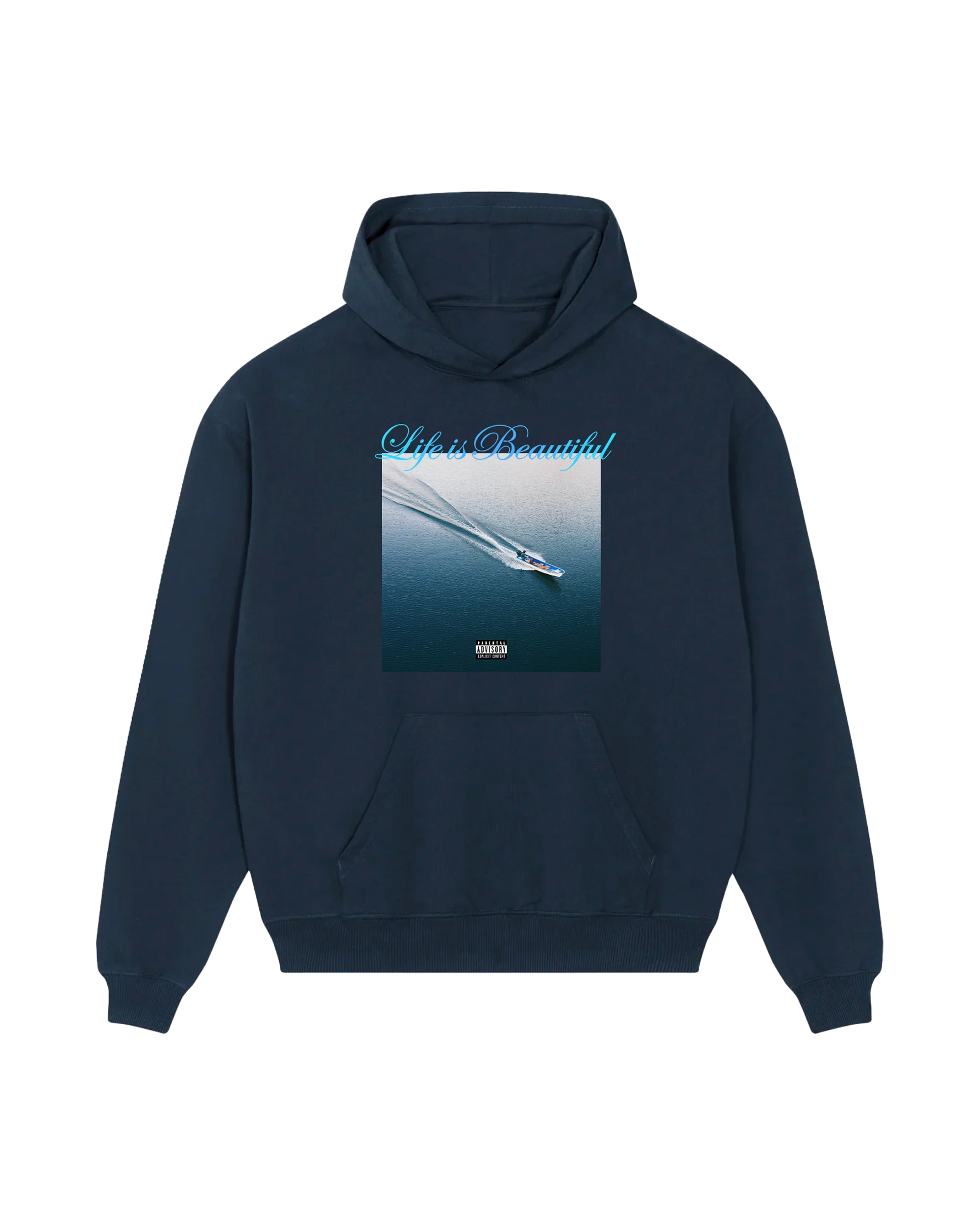 Life is Beautiful Album Hoodie (Navy)