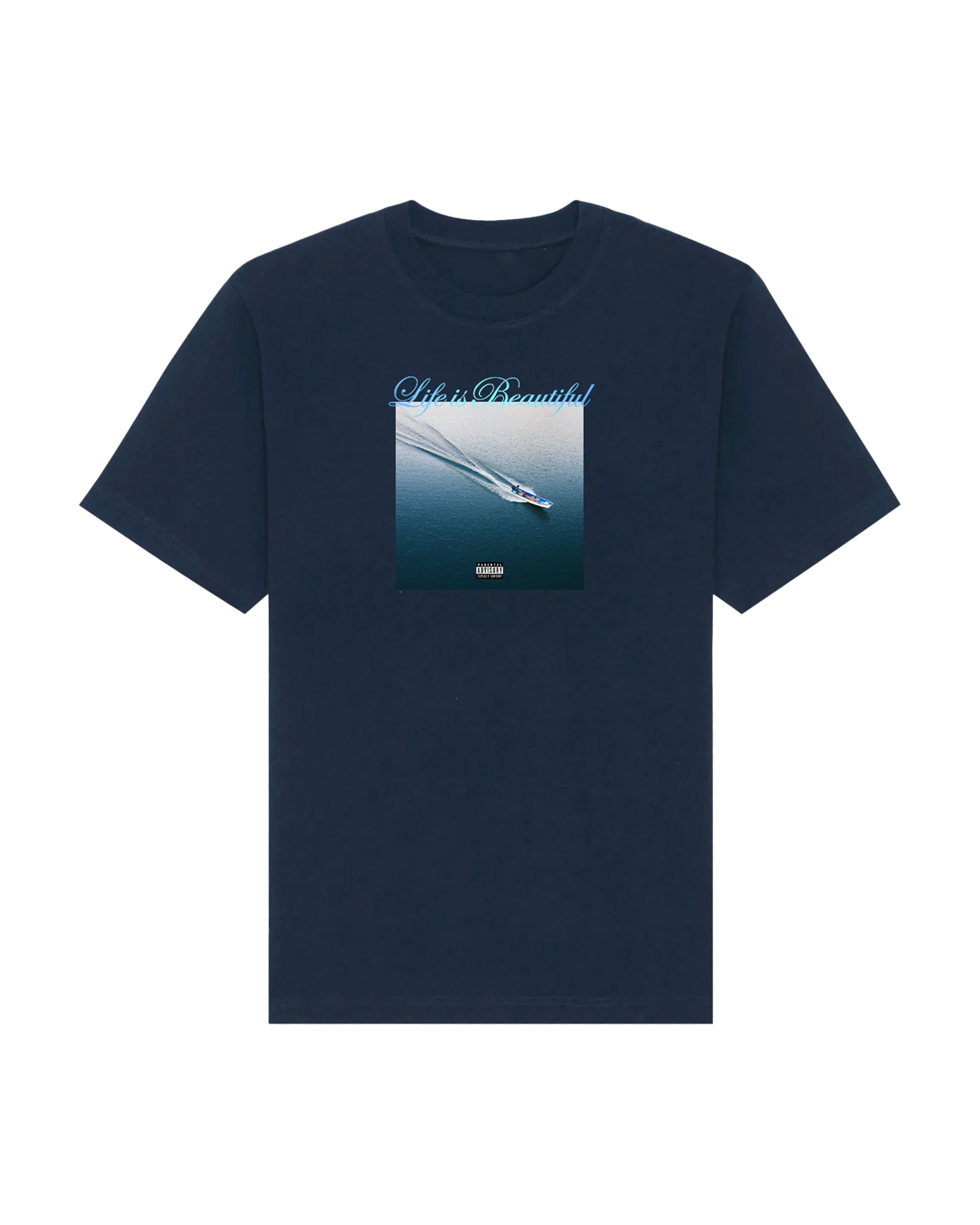 Life is Beautiful Album T-Shirt (Navy)