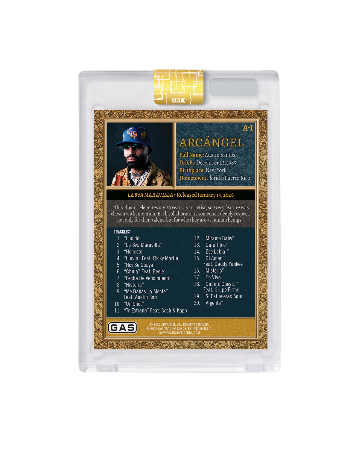 Limited Edition Arcangel x GAS Cracked Ice Foil Card - Image 4