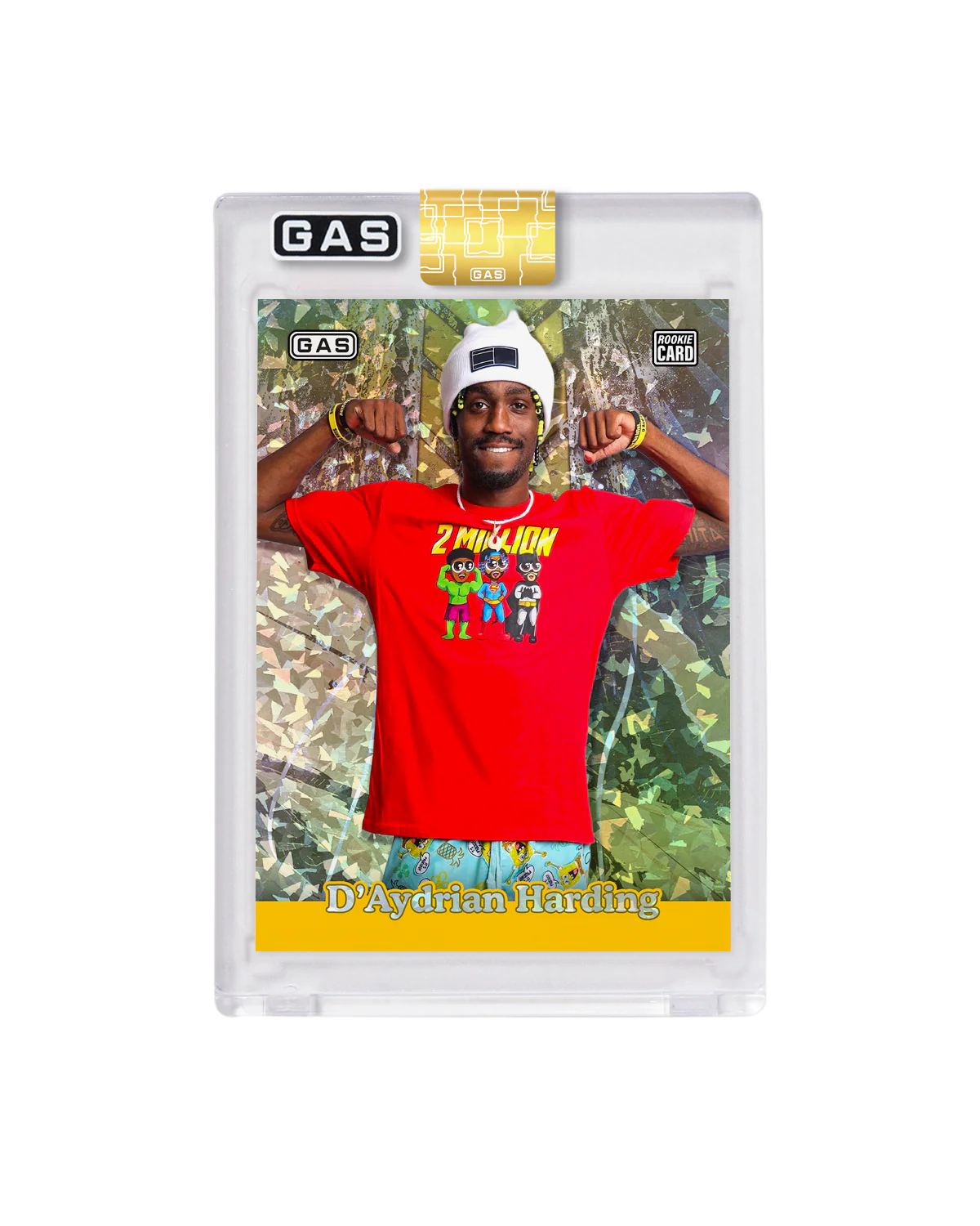 Limited Edition D'Aydrian Harding x GAS Cracked Ice Foil Card