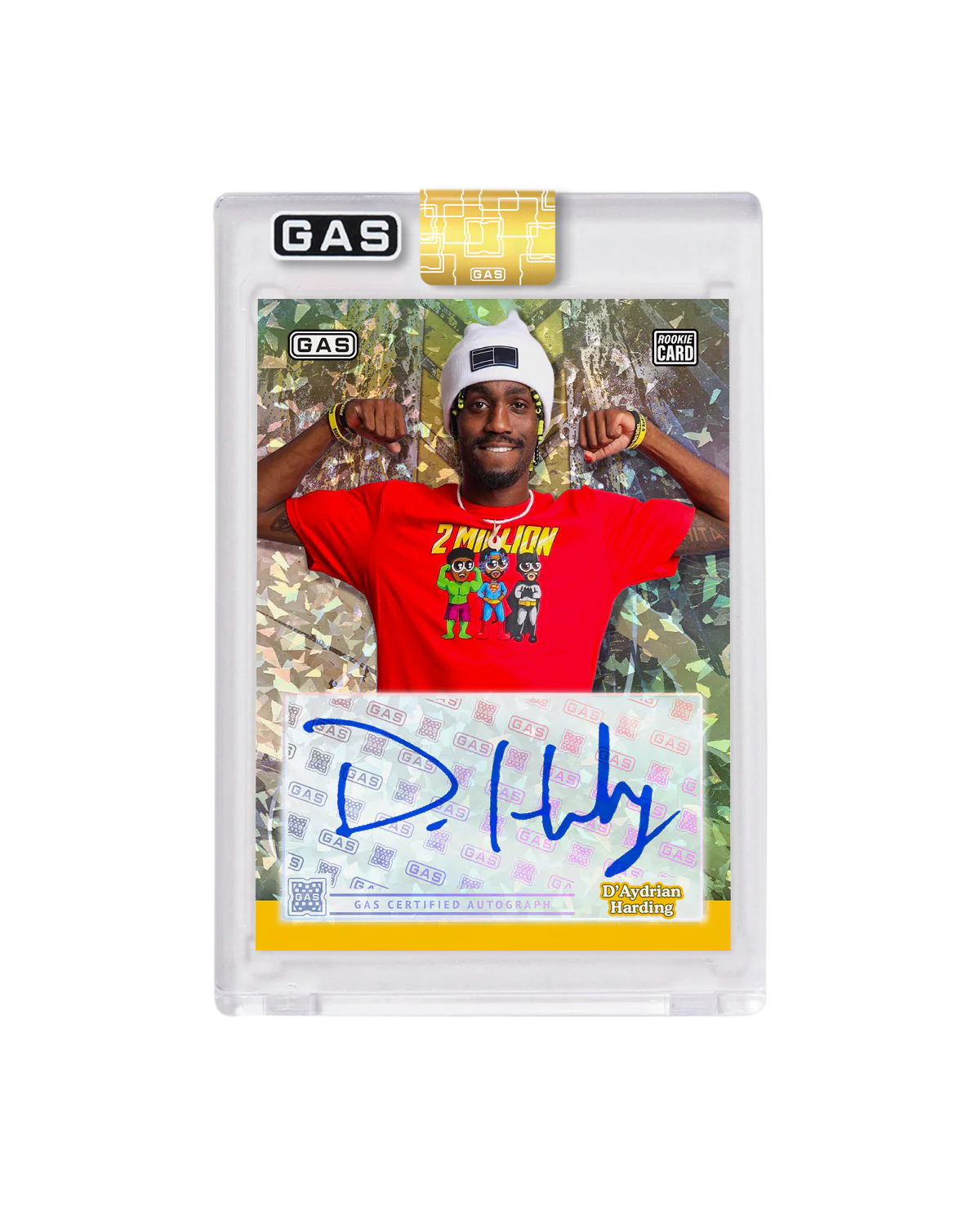 Limited Edition D'Aydrian Harding x GAS Cracked Ice Foil Card - Image 2