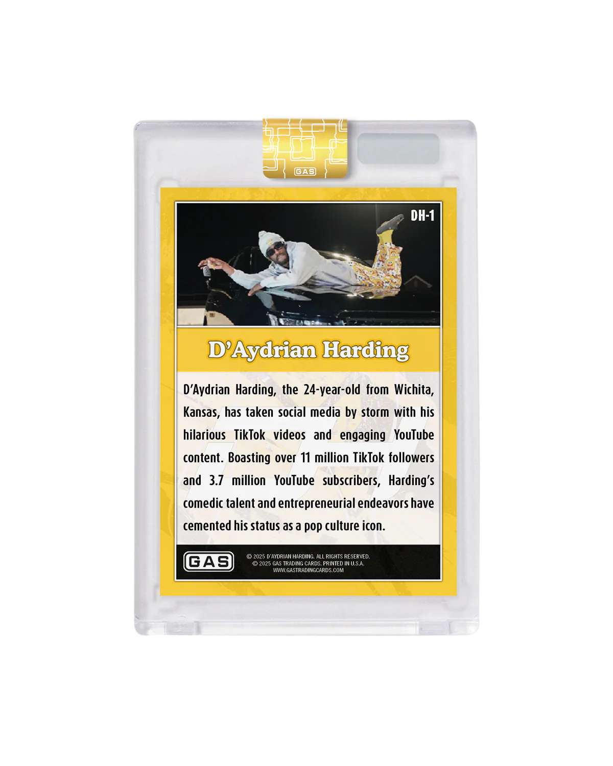 Limited Edition D'Aydrian Harding x GAS Cracked Ice Foil Card - Image 4