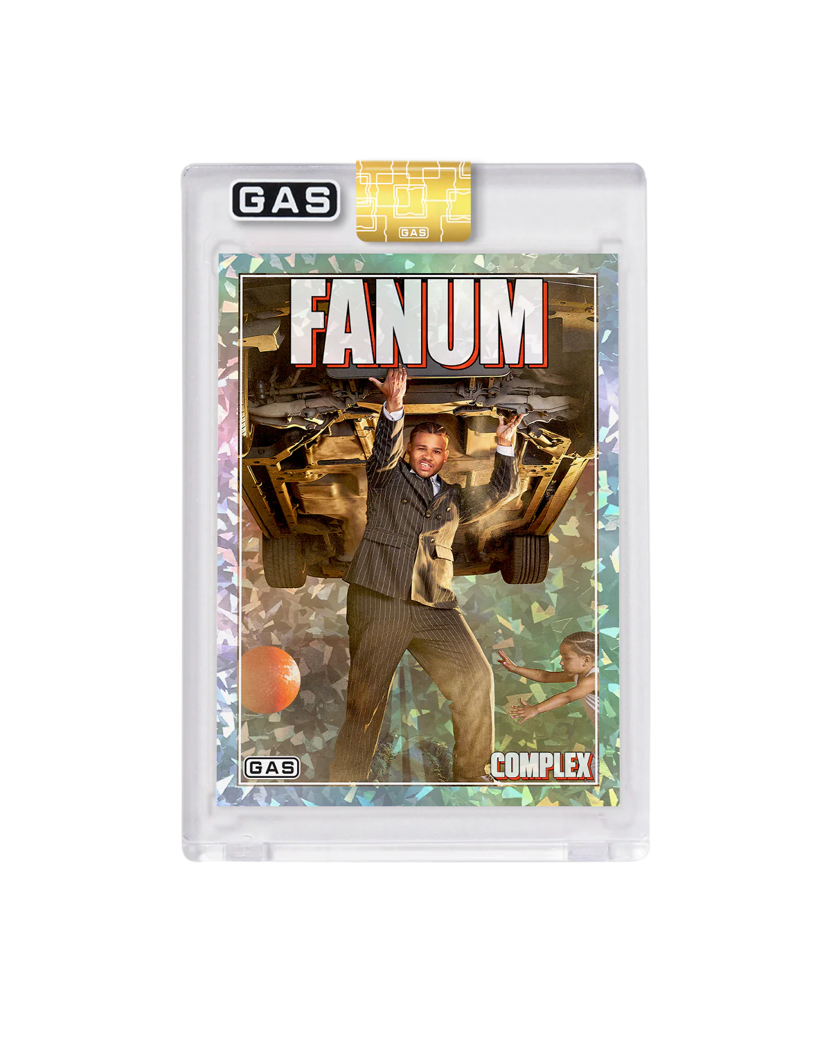 Limited Edition Fanum Complex Cover x GAS Cracked Ice Foil Card