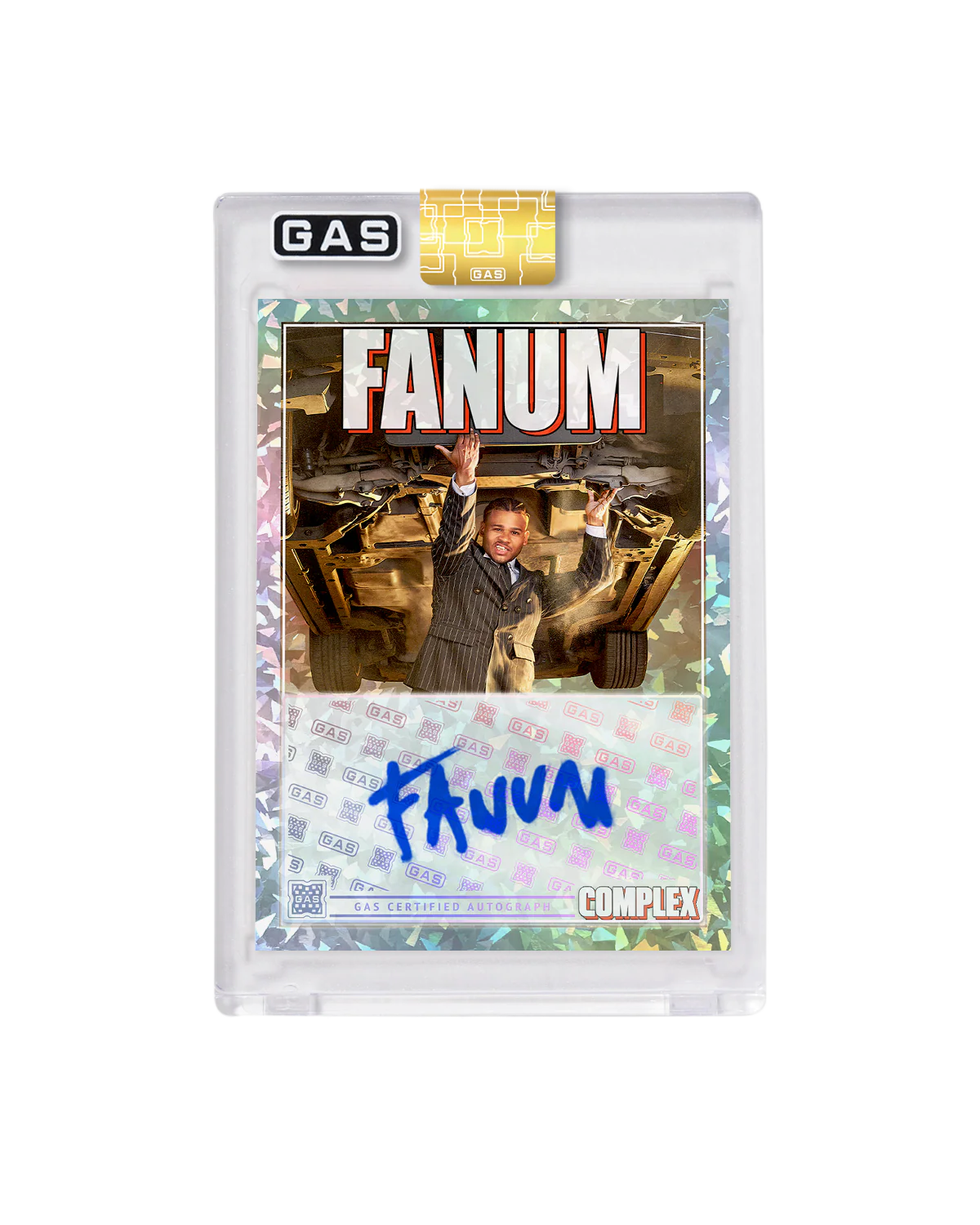 Limited Edition Fanum Complex Cover x GAS Cracked Ice Foil Card - Image 2