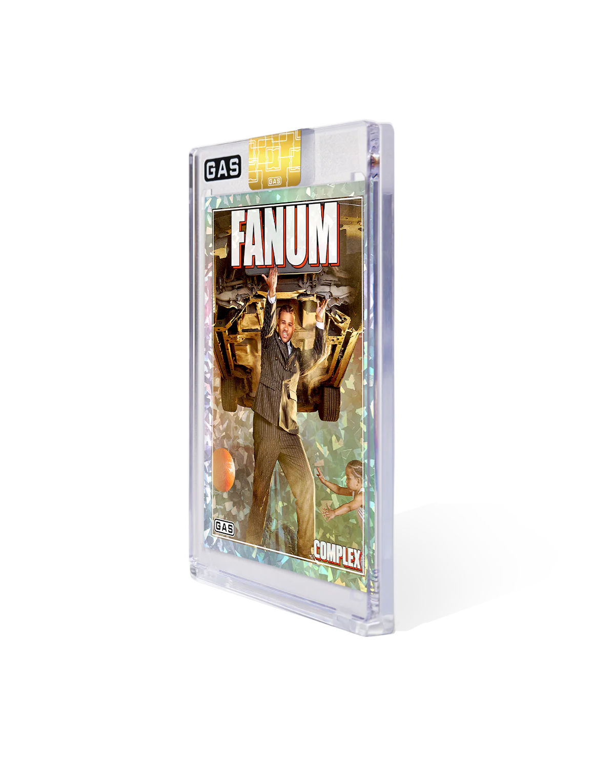 Limited Edition Fanum Complex Cover x GAS Cracked Ice Foil Card - Image 3