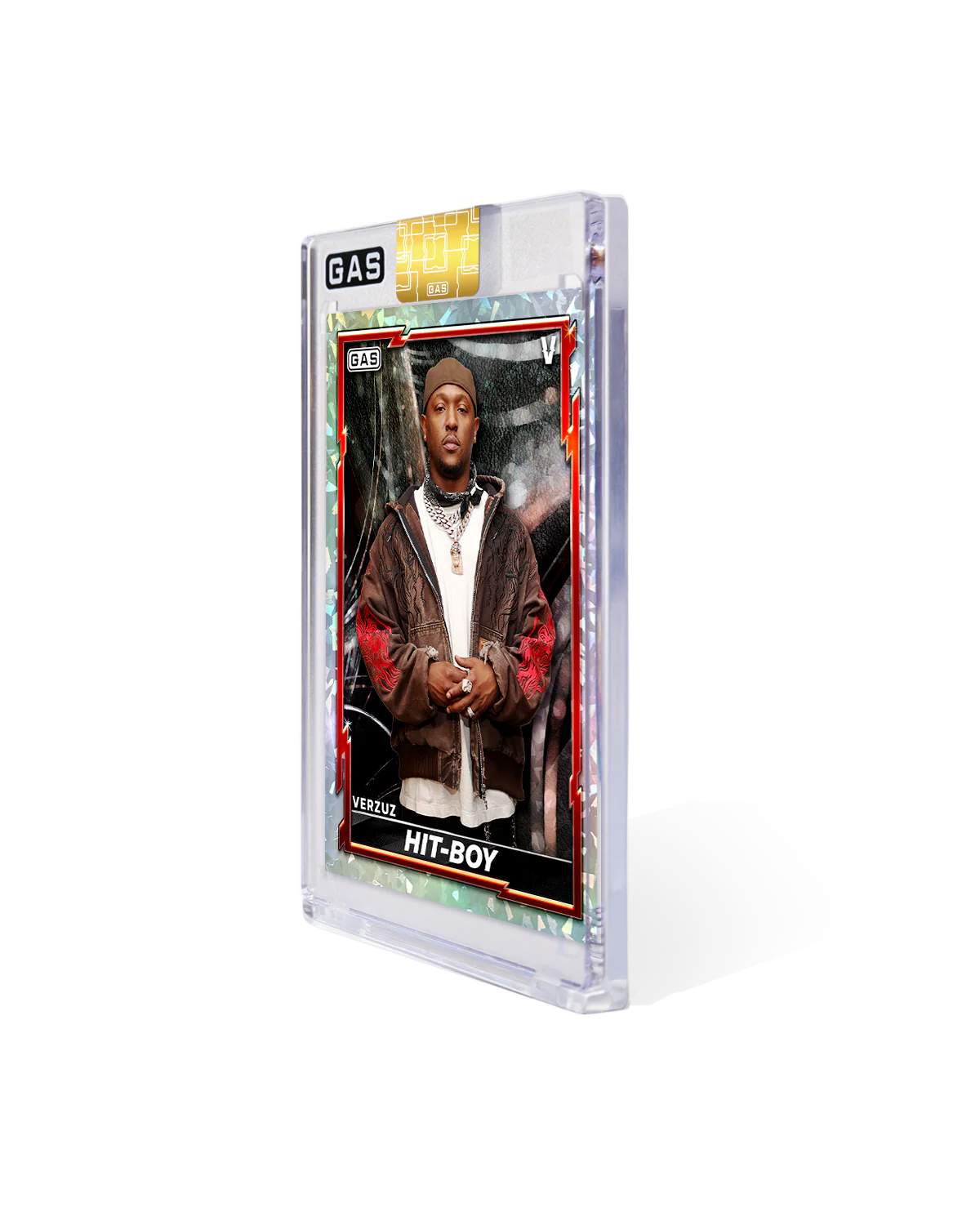 Limited Edition Hit-Boy x Verzuz x GAS Cracked Ice Foil Card - Image 3