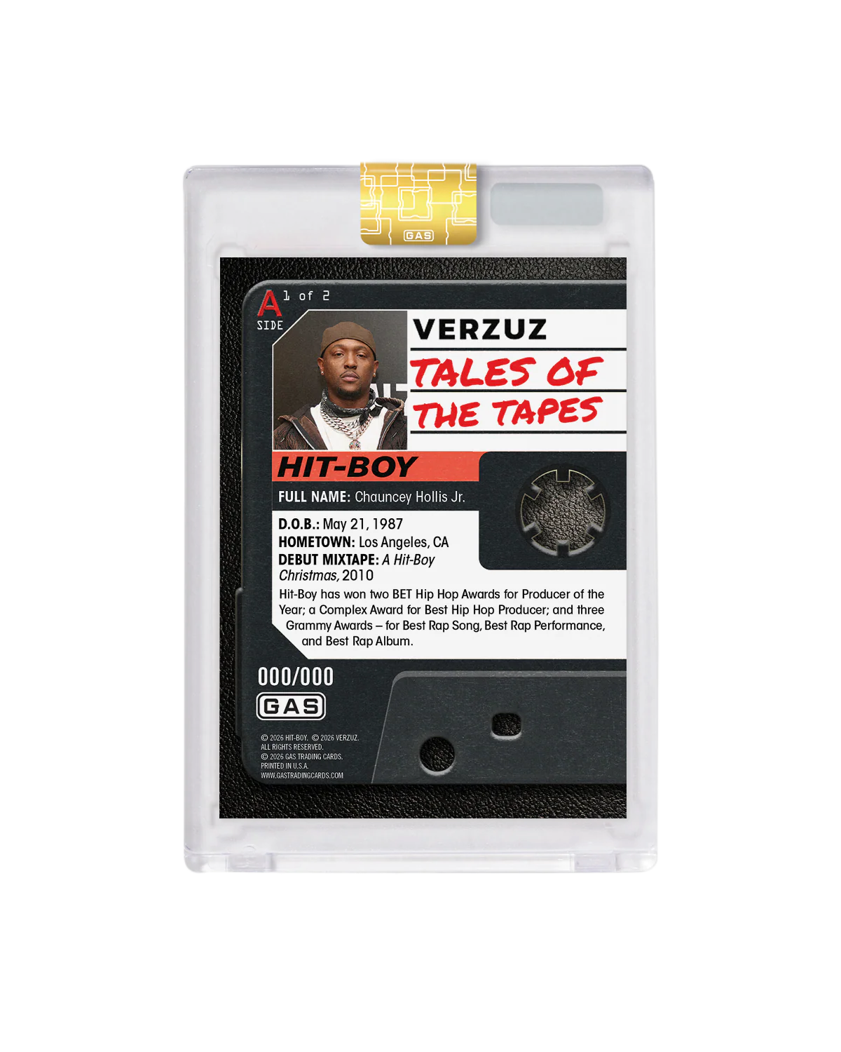 Limited Edition Hit-Boy x Verzuz x GAS Cracked Ice Foil Card - Image 4