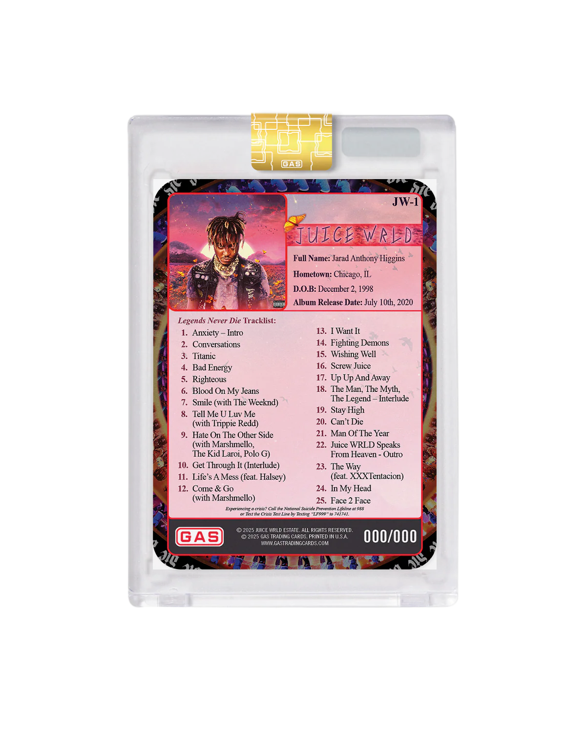 Limited Edition Juice WRLD x GAS Zoetrope Foil Card - Image 3