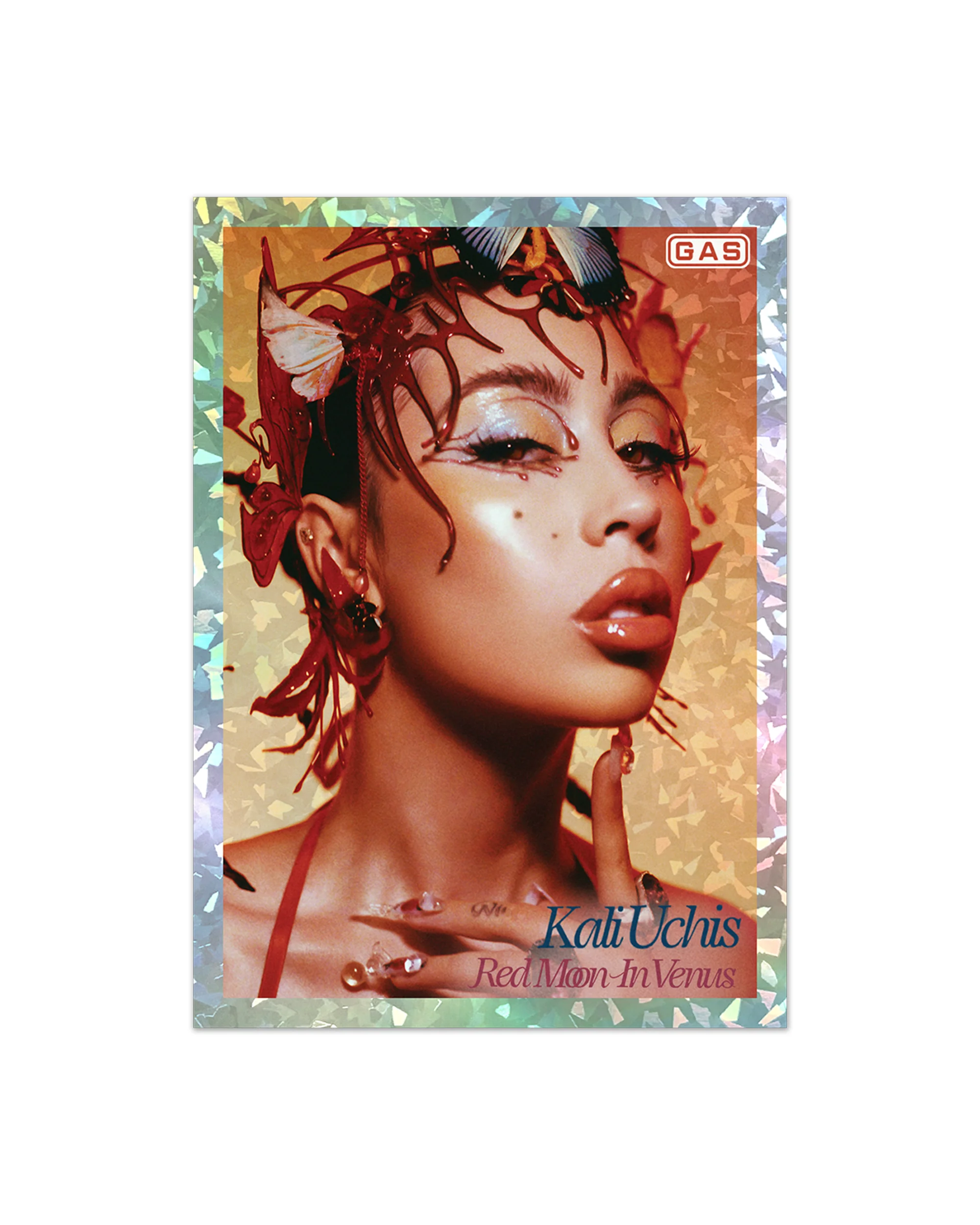 Limited Edition Kali Uchis x GAS 6-Cracked Ice Foil Cards Set - Image 6