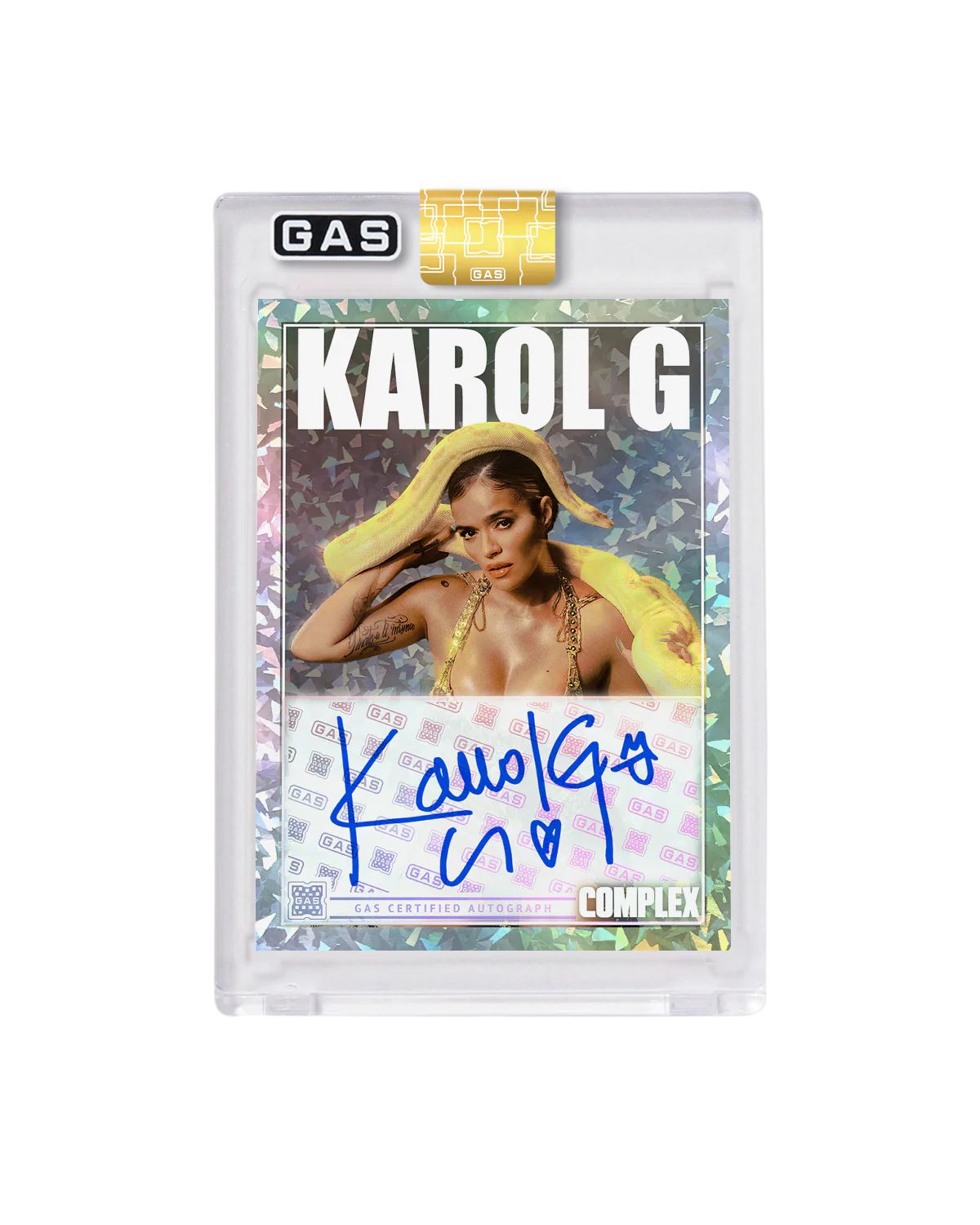 Limited Edition Karol G Complex Cover x GAS Cracked Ice Foil Card - Image 2
