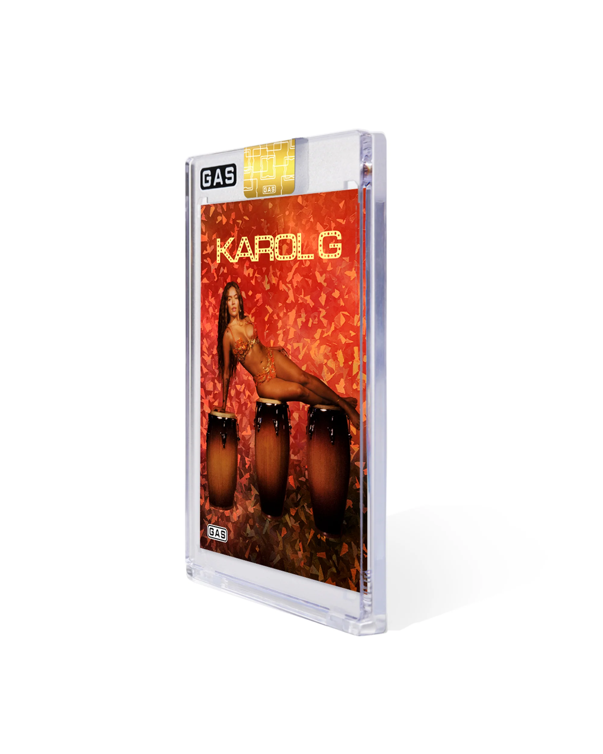 Limited Edition Karol G x GAS Cracked Ice Foil Card Pop Up - Image 3