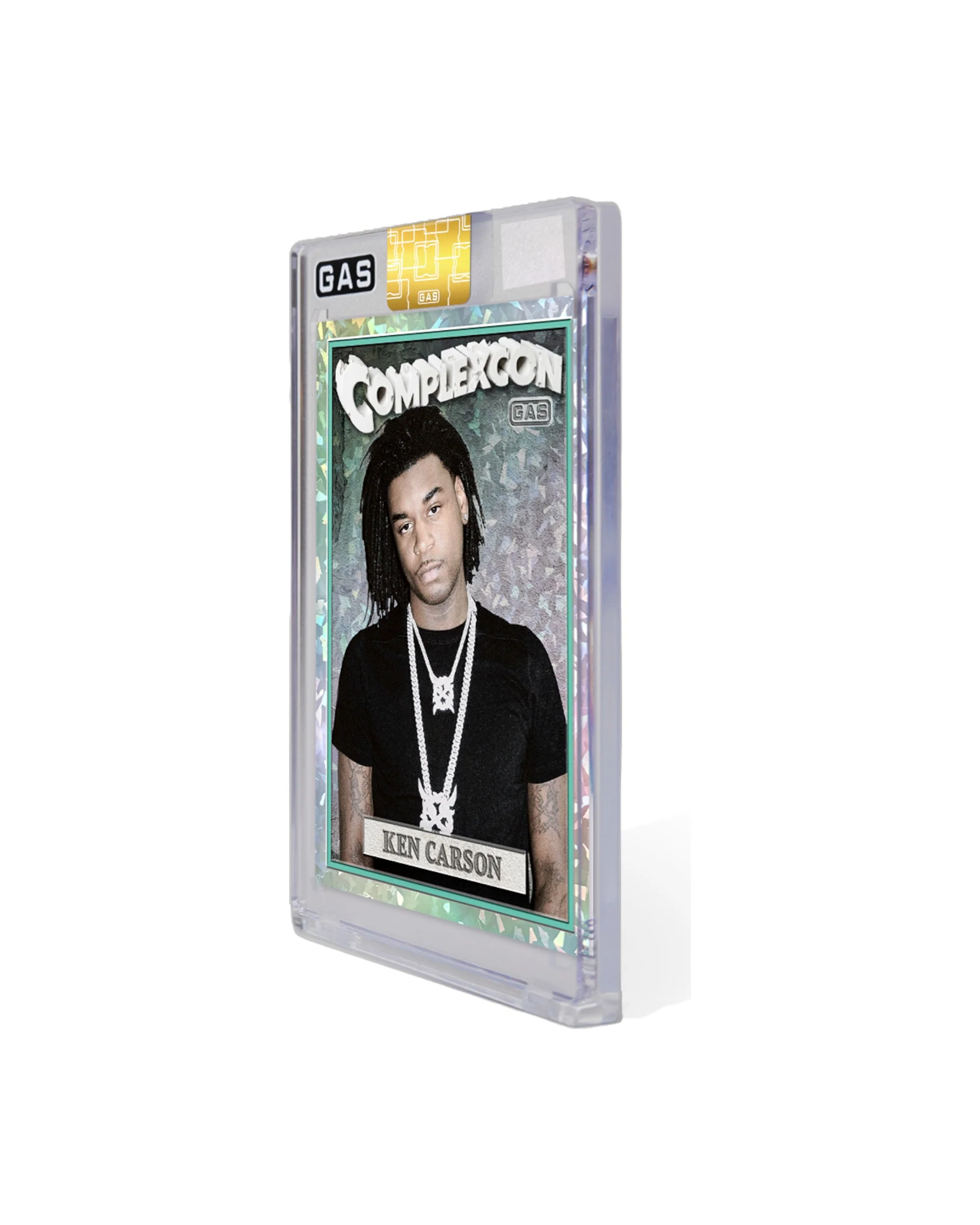 Limited Edition Ken Carson ComplexCon x GAS Cracked Ice Foil Card - Image 3