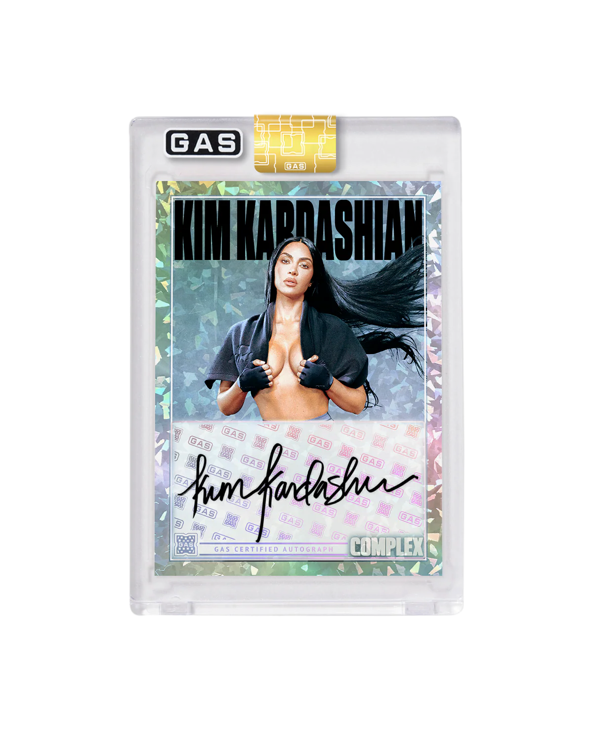 Limited Edition Kim Kardashian Complex Cover x GAS Cracked Ice Foil Card - Image 2
