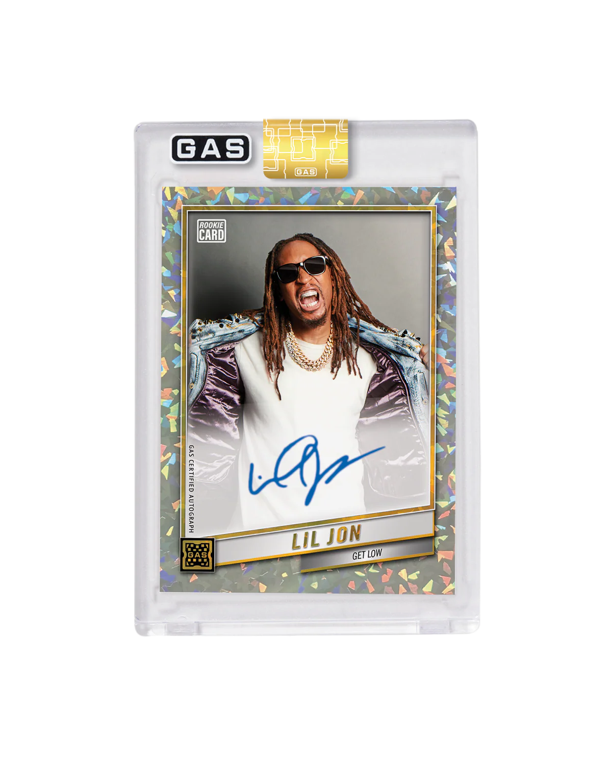 Limited Edition Lil Jon 2024 GAS Cracked Ice Foil Trading Card - Image 4