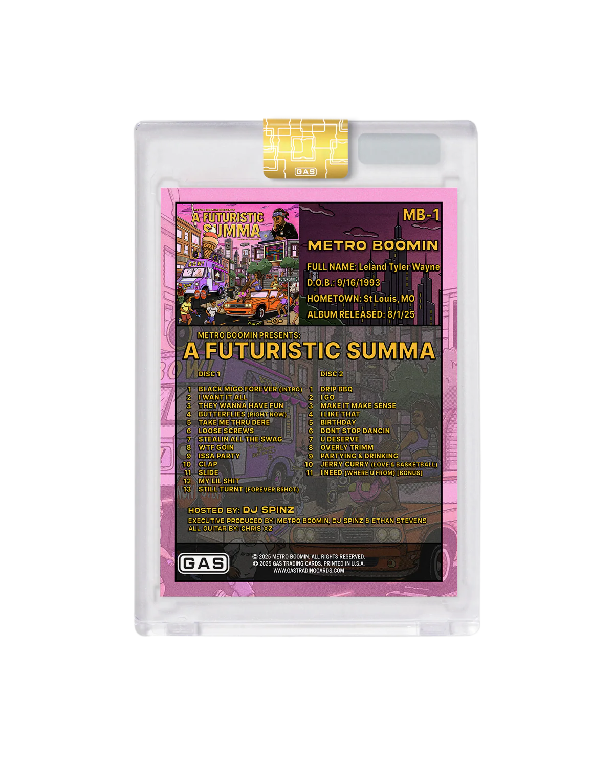 Limited Edition Metro Boomin x GAS Cracked Ice Foil Card - Image 4