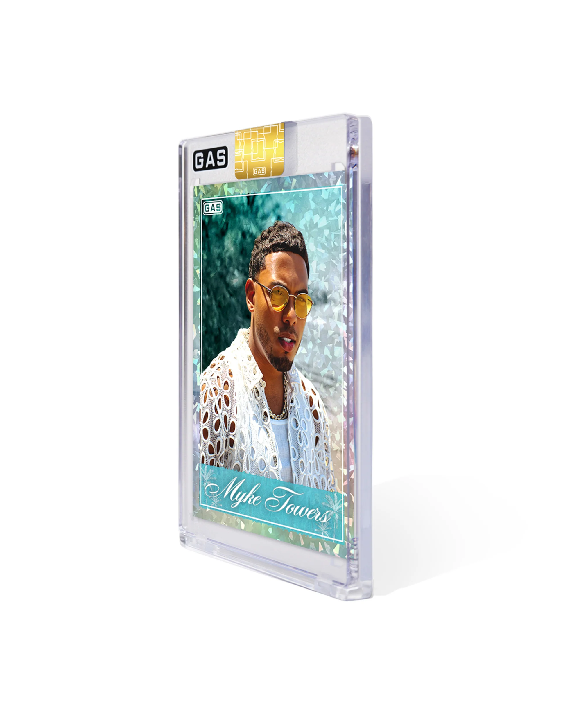 Limited Edition Myke Towers x GAS Cracked Ice Foil Card - Image 3