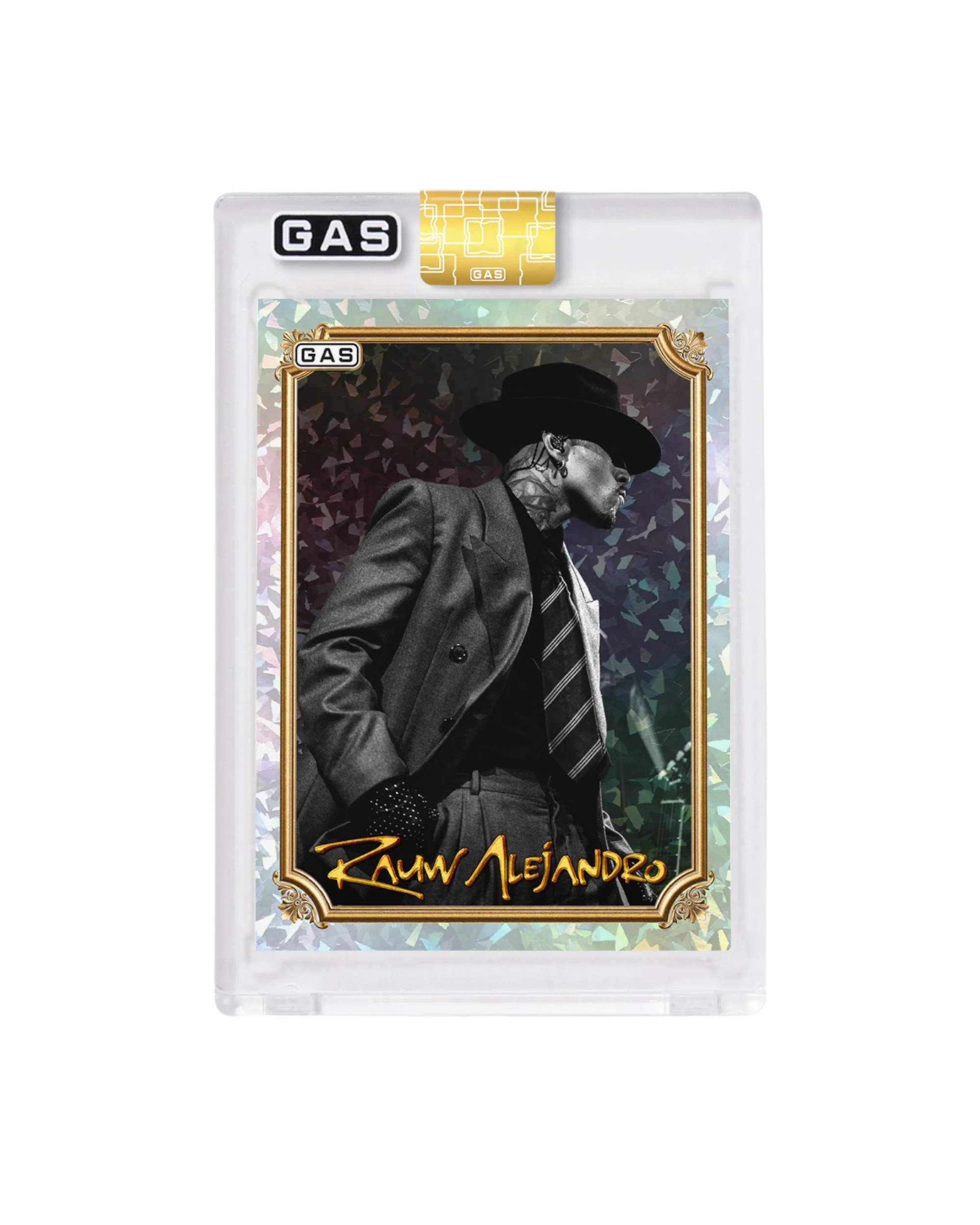 Limited Edition Rauw Alejandro x GAS Cracked Ice Foil Trading Card #2
