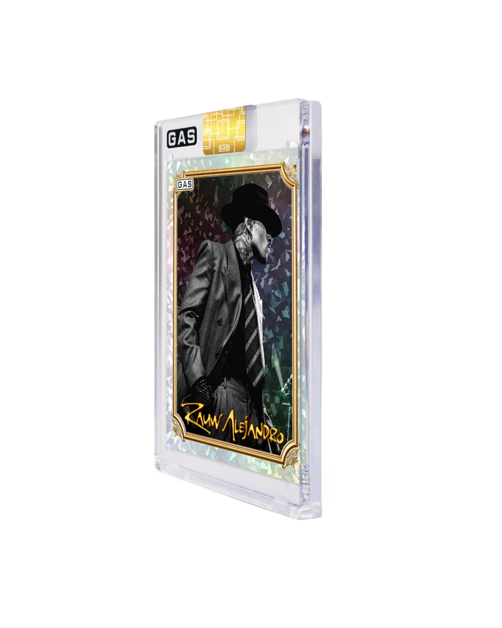 Limited Edition Rauw Alejandro x GAS Cracked Ice Foil Trading Card #2 - Image 4