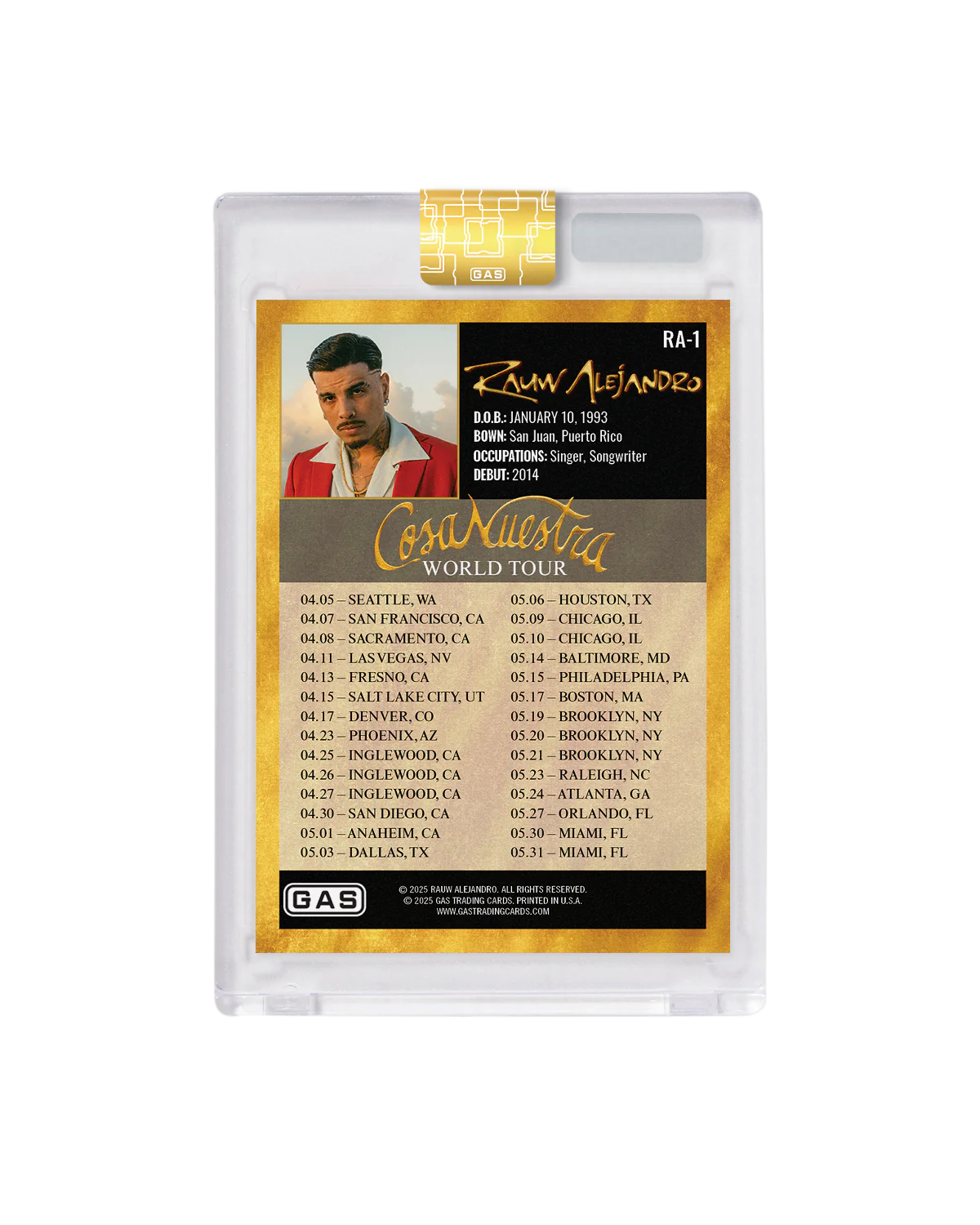 Limited Edition Rauw Alejandro x GAS Cracked Ice Foil Trading Cards - Image 4