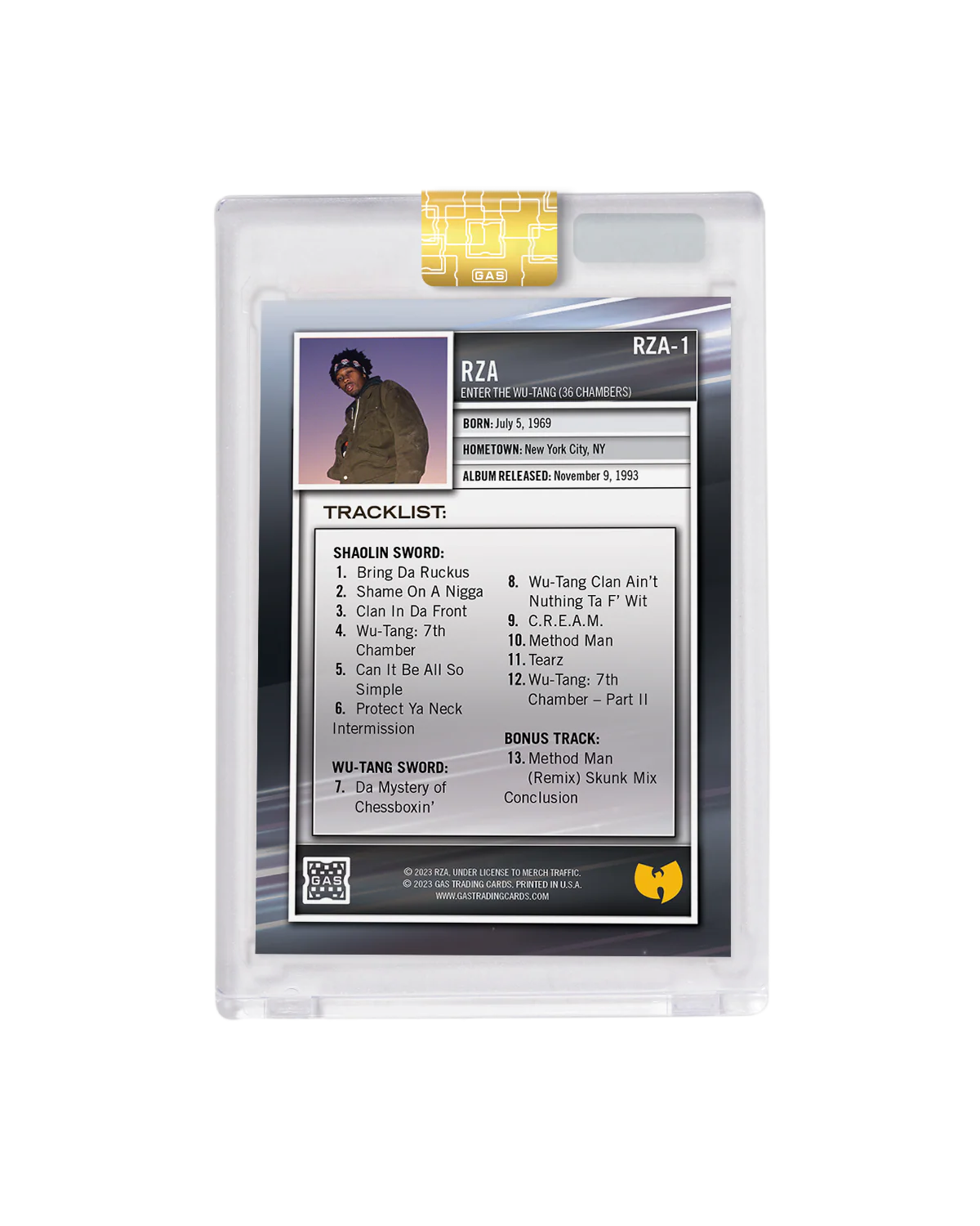 Limited Edition RZA 2023 GAS Cracked Foils Hip-Hop Trading Cards Set - Image 4