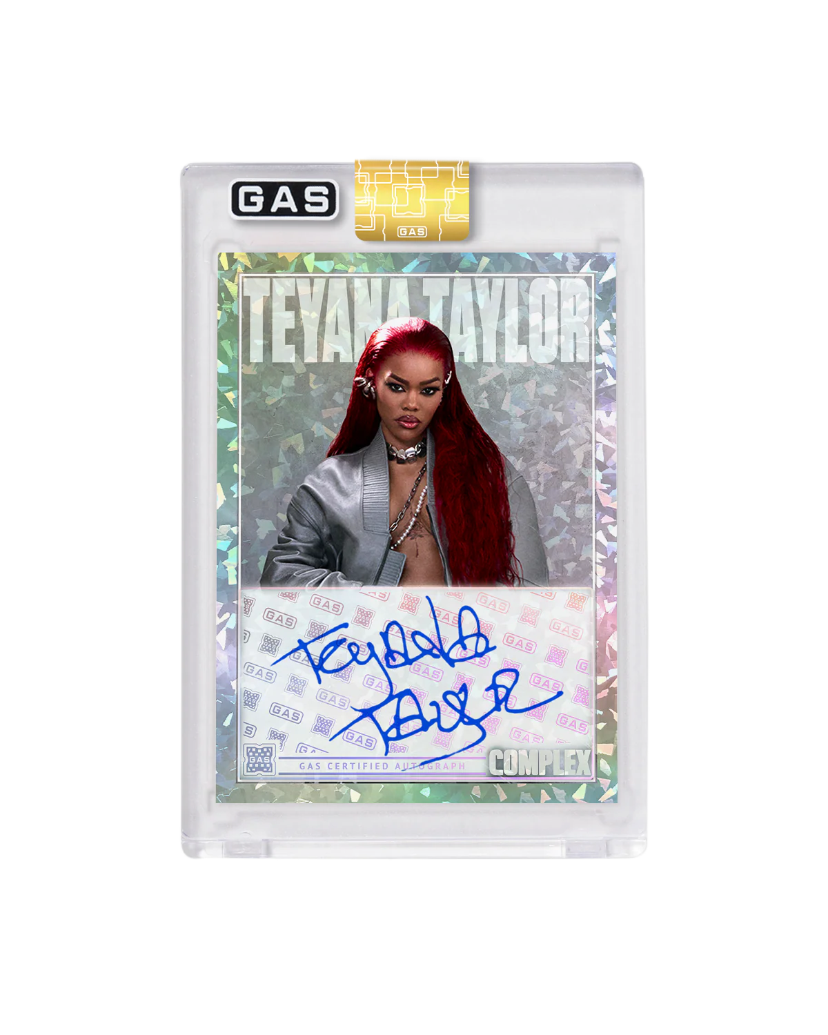 Limited Edition Teyana Taylor Complex Cover x GAS Cracked Ice Foil Card - Image 2