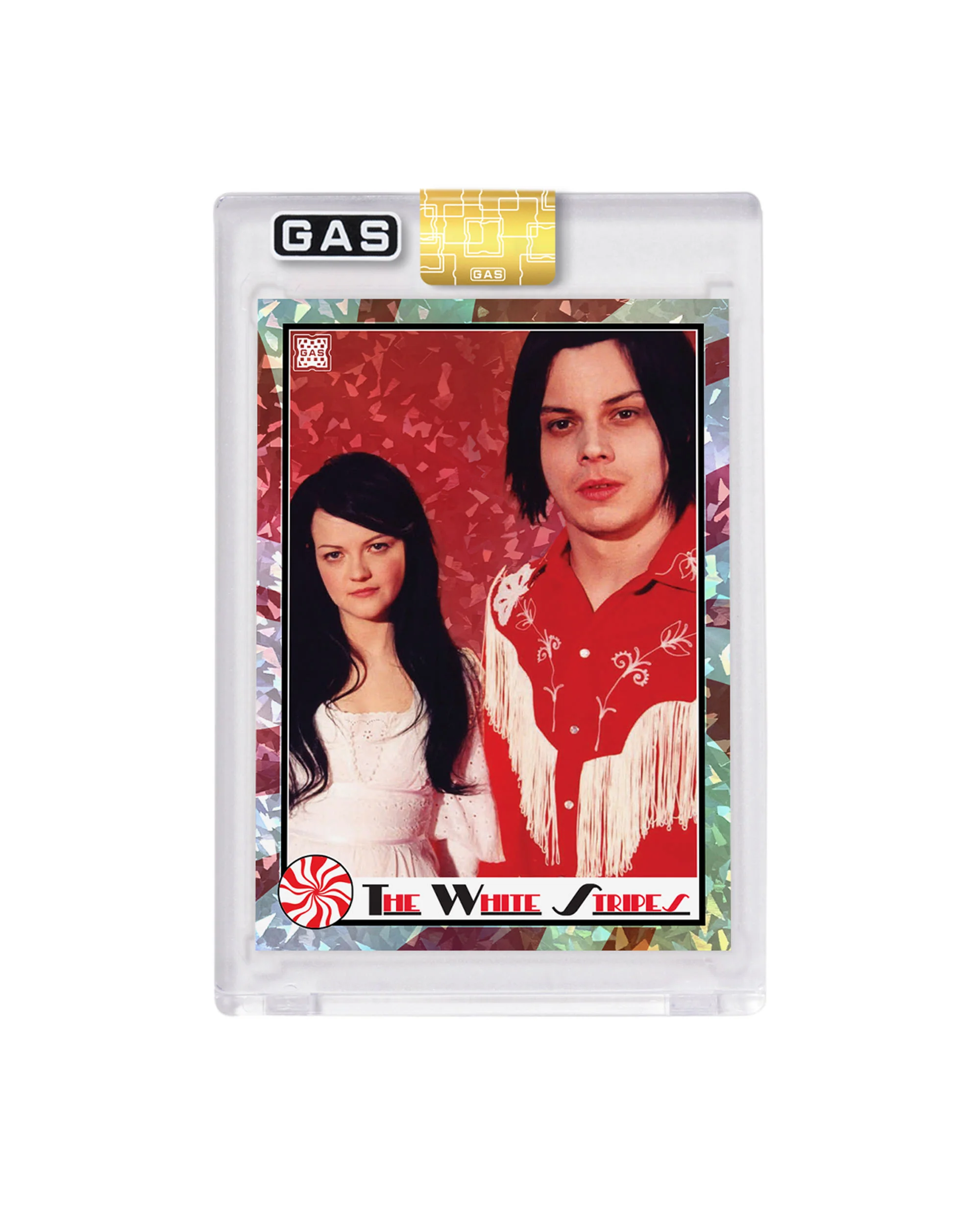 Limited Edition The White Stripes x GAS Cracked Ice Foil Card