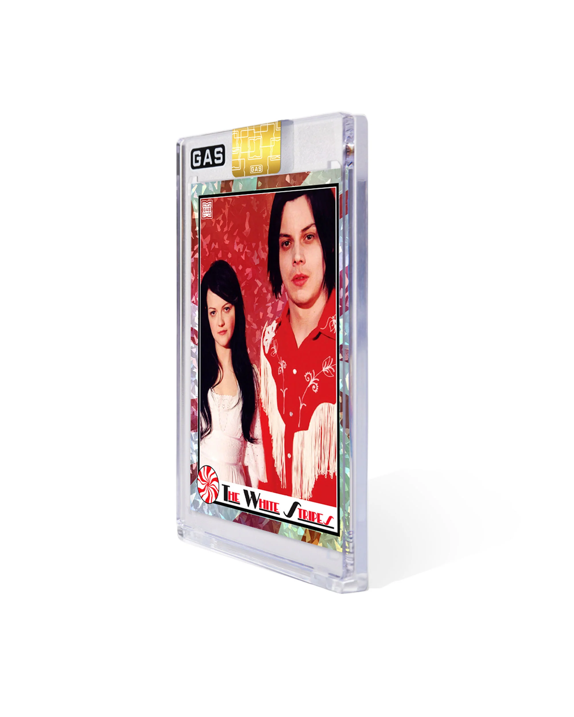 Limited Edition The White Stripes x GAS Cracked Ice Foil Card - Image 3