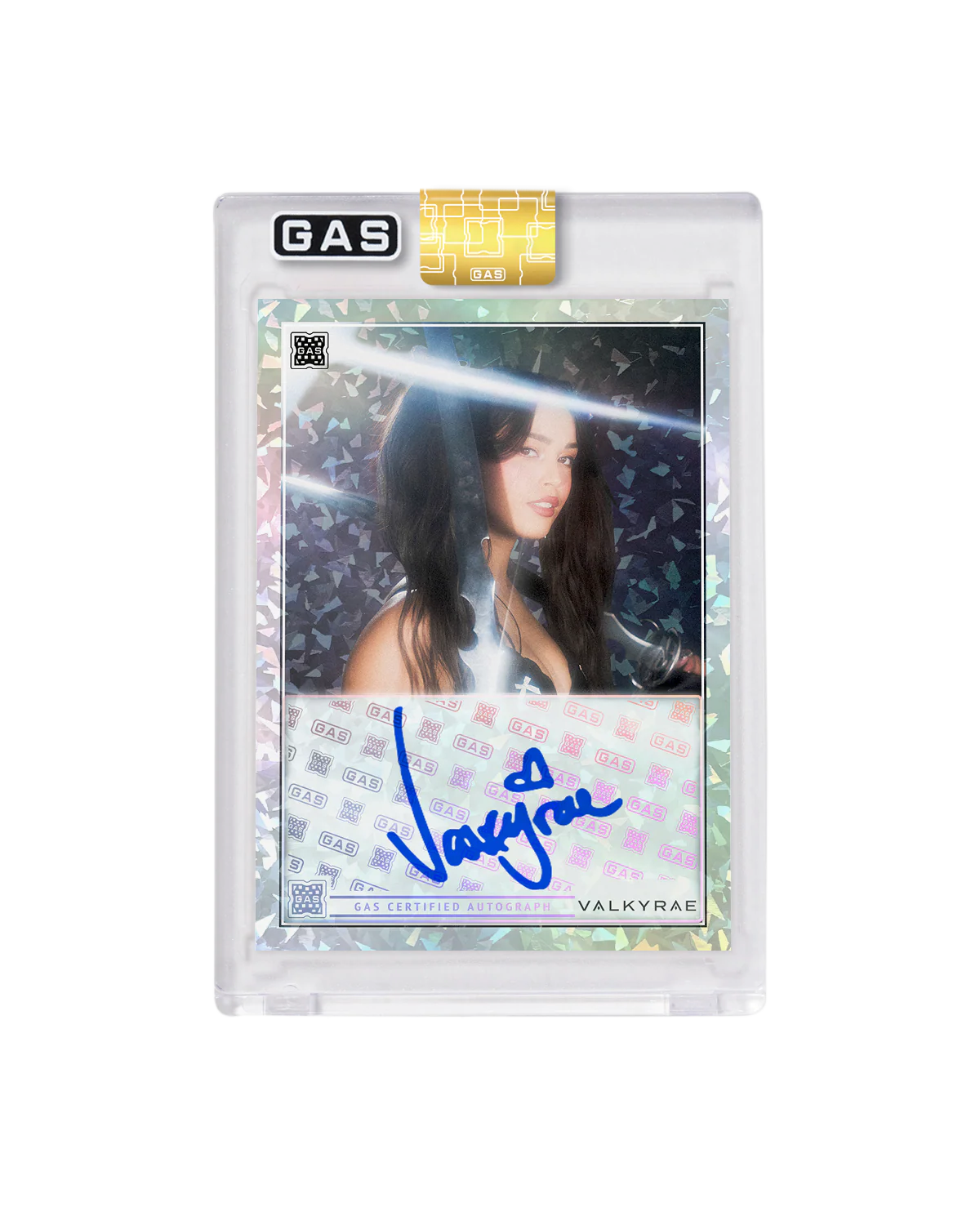 Limited Edition Valkyrae x GAS Cracked Ice Foil Card - Image 2