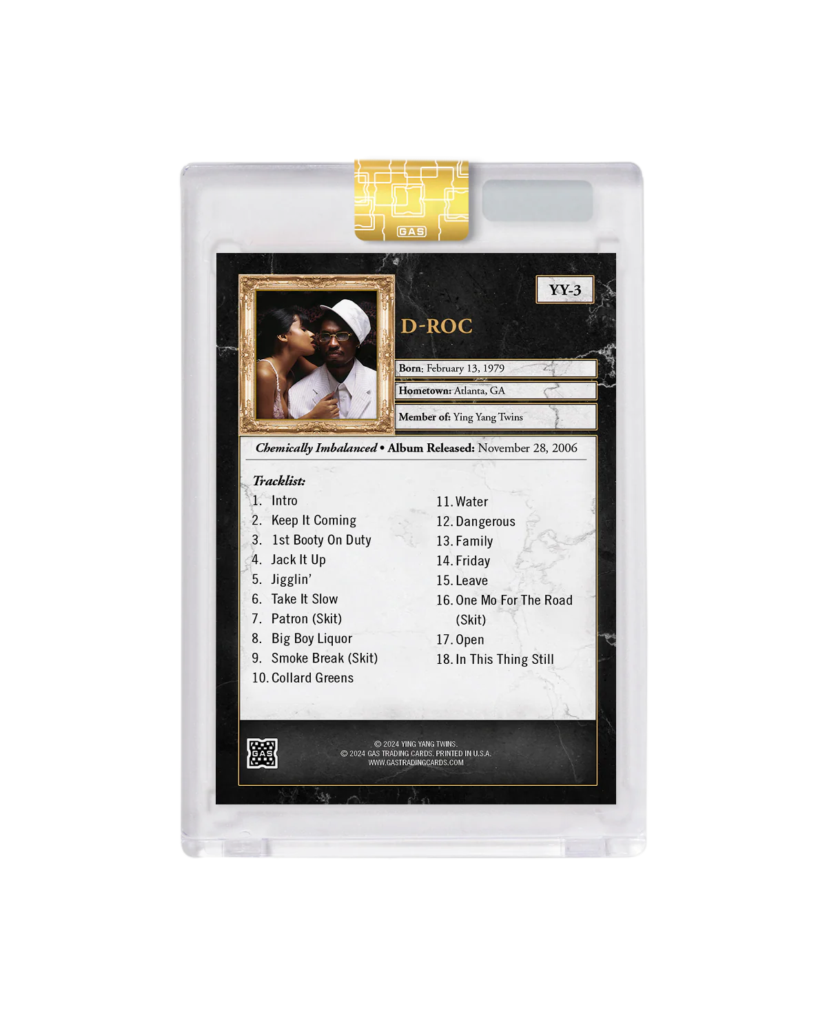 Limited Edition Ying Yang Twins x GAS Complete 3-Cracked Ice Foil Trading Card Set - Image 8