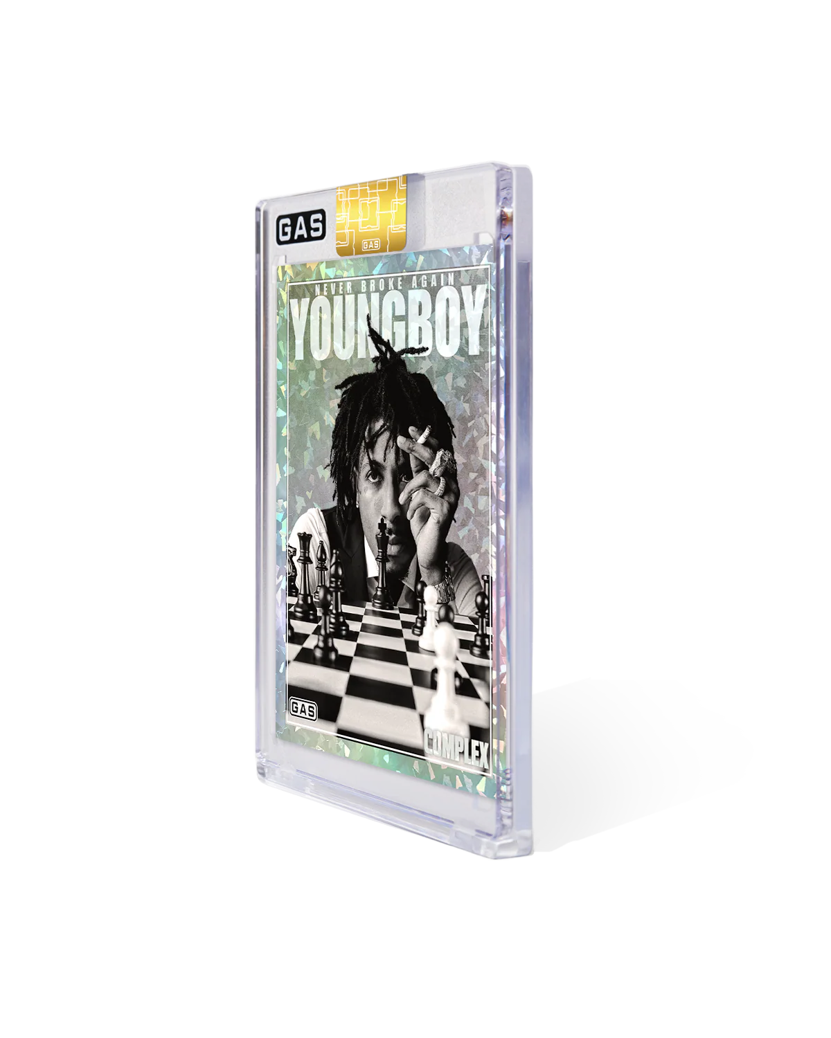 Limited Edition YoungBoy Never Broke Again Complex Cover x GAS Cracked Ice Foil Card - Image 3